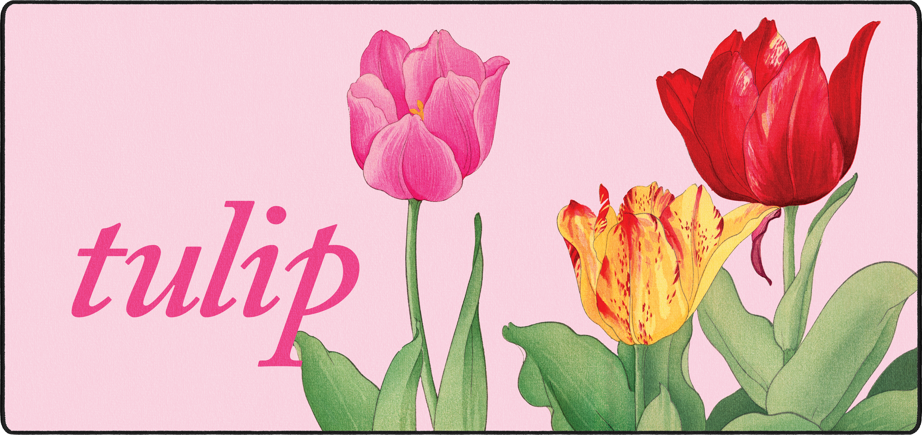 Tulip mousepad thumbnail, Pink, Large/XXL