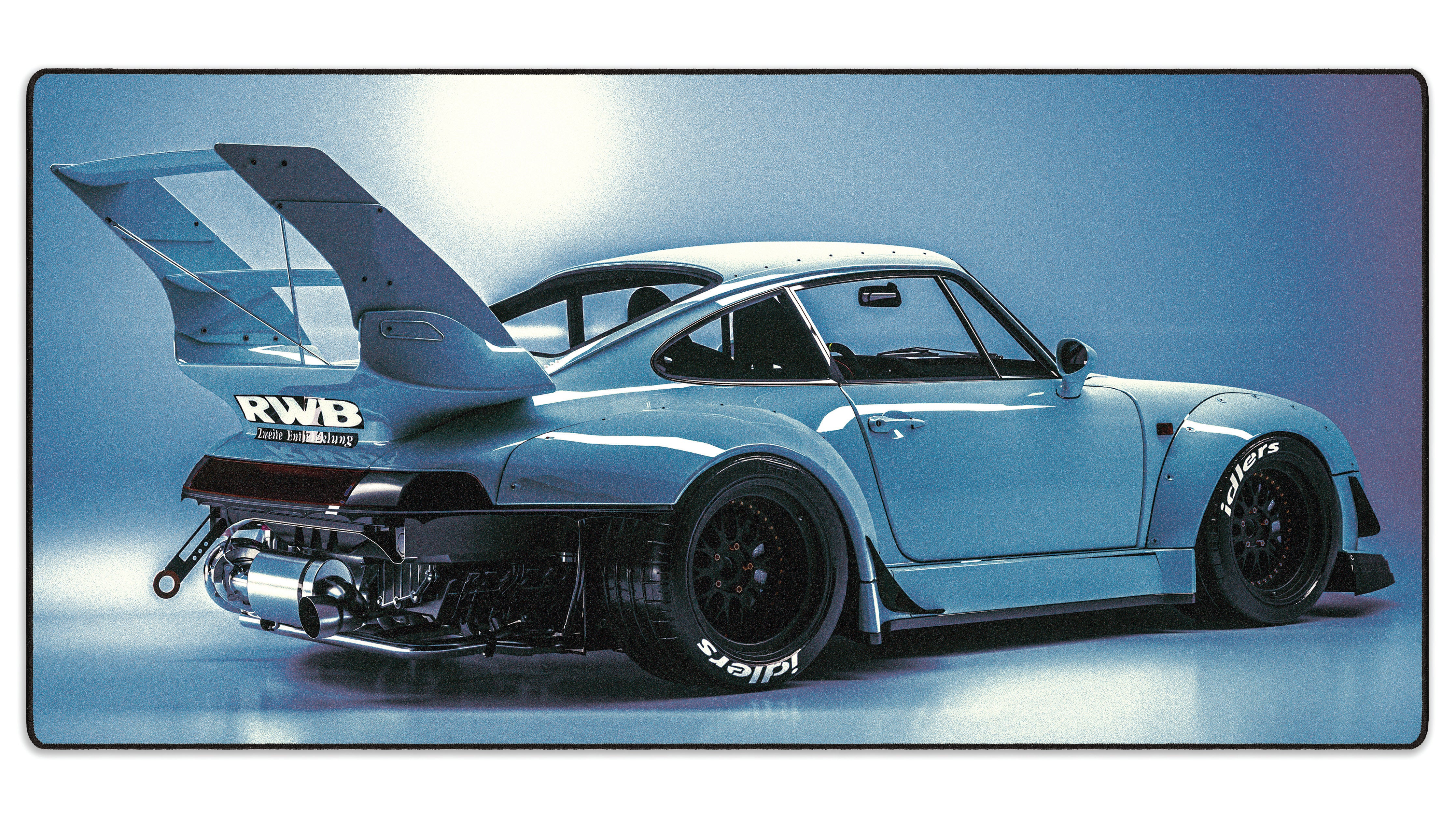Vaporwave Porsche - The Mousepad Company