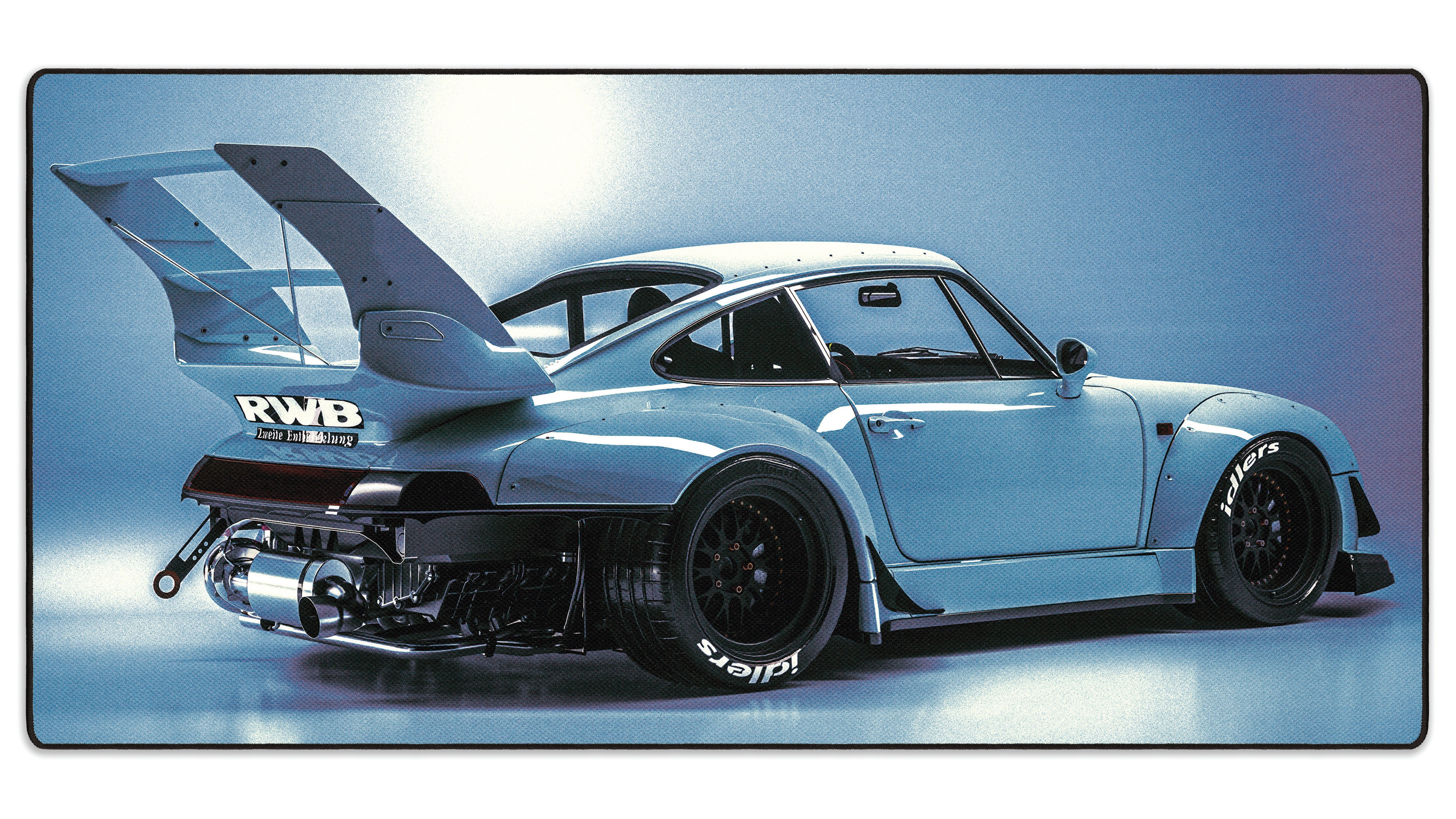 Vaporwave Porsche - The Mousepad Company