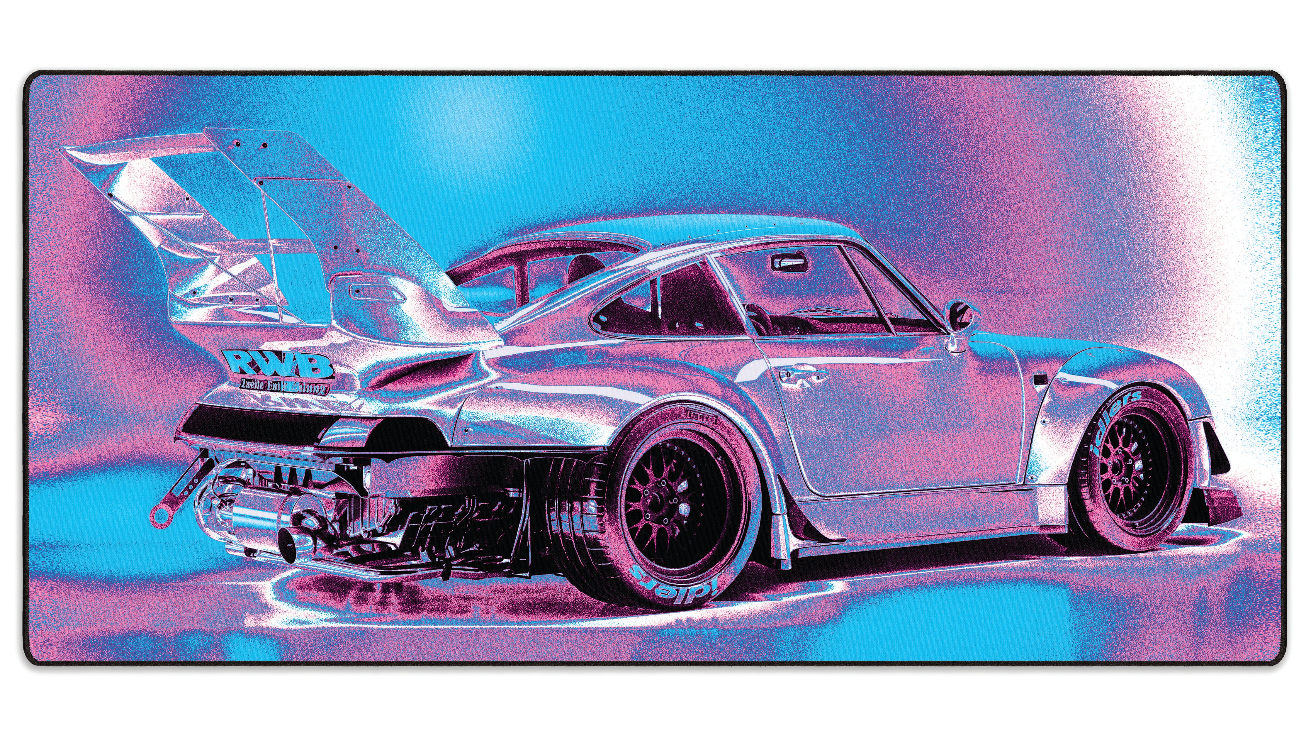 Vaporwave Porsche - The Mousepad Company