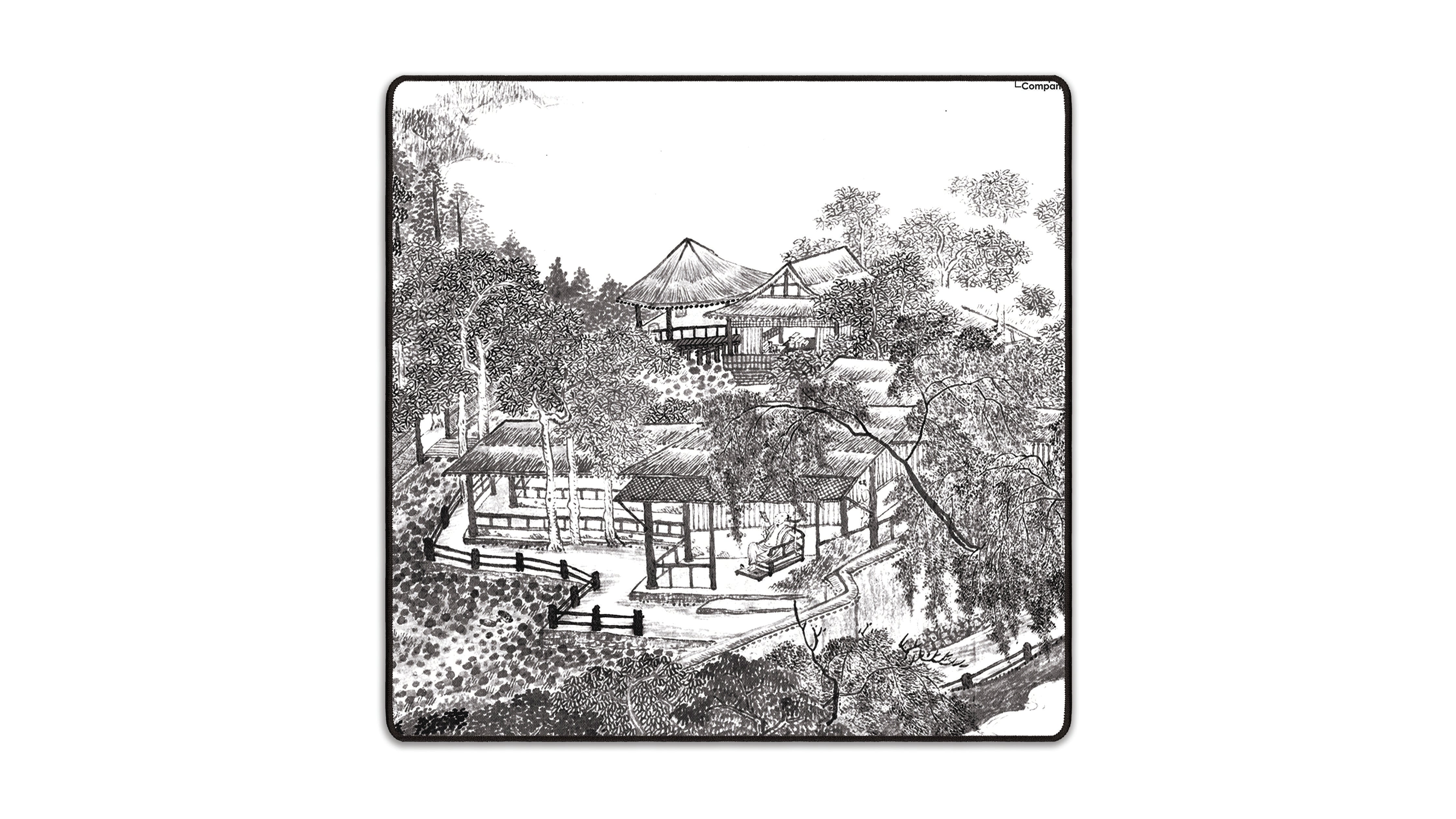 Whiling Away the Summer, by Wu Li (White/Black) - The Mousepad Company