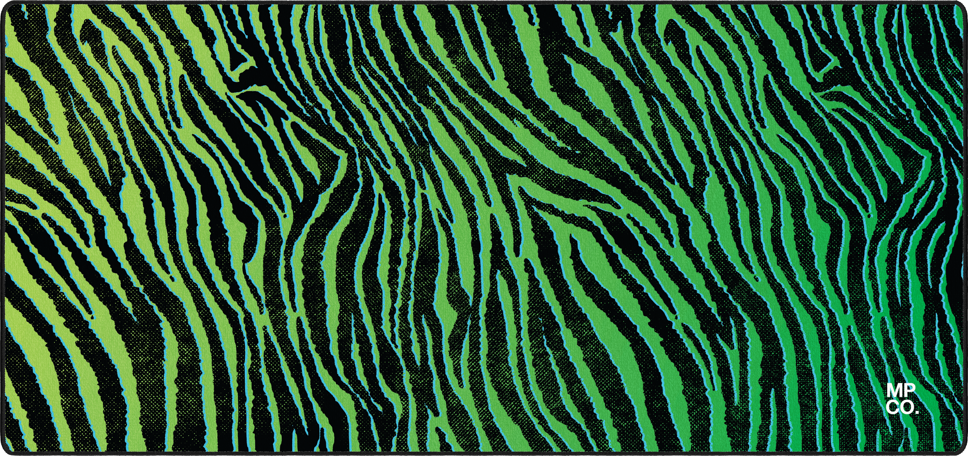Zebra mousepad thumbnail, Green, Large/XXL