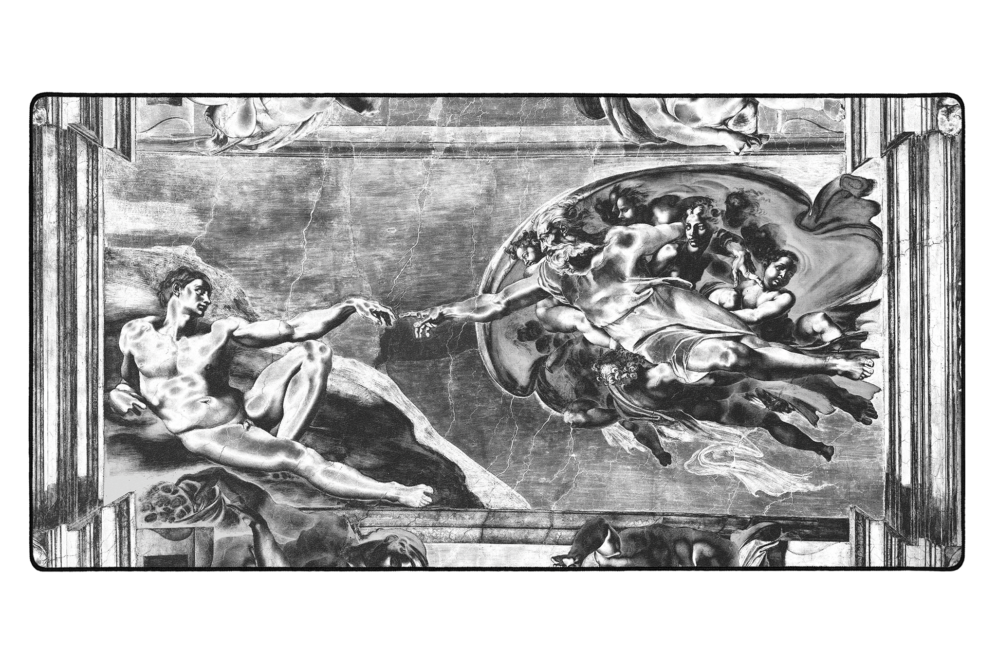 Creation of Adam, by Michelangelo - The Mousepad Company