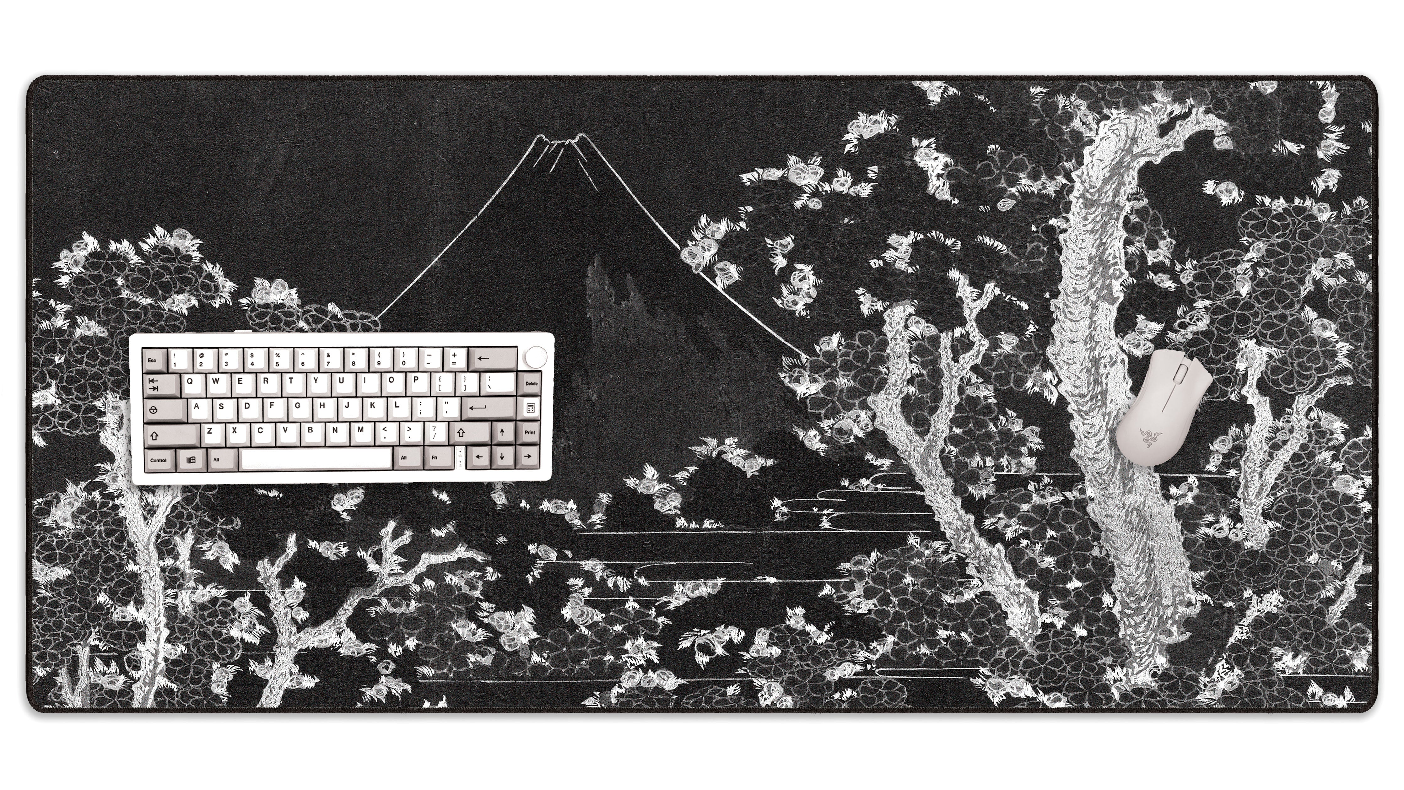 Mount Fuji with Cherry Trees in Bloom - The Mousepad Company