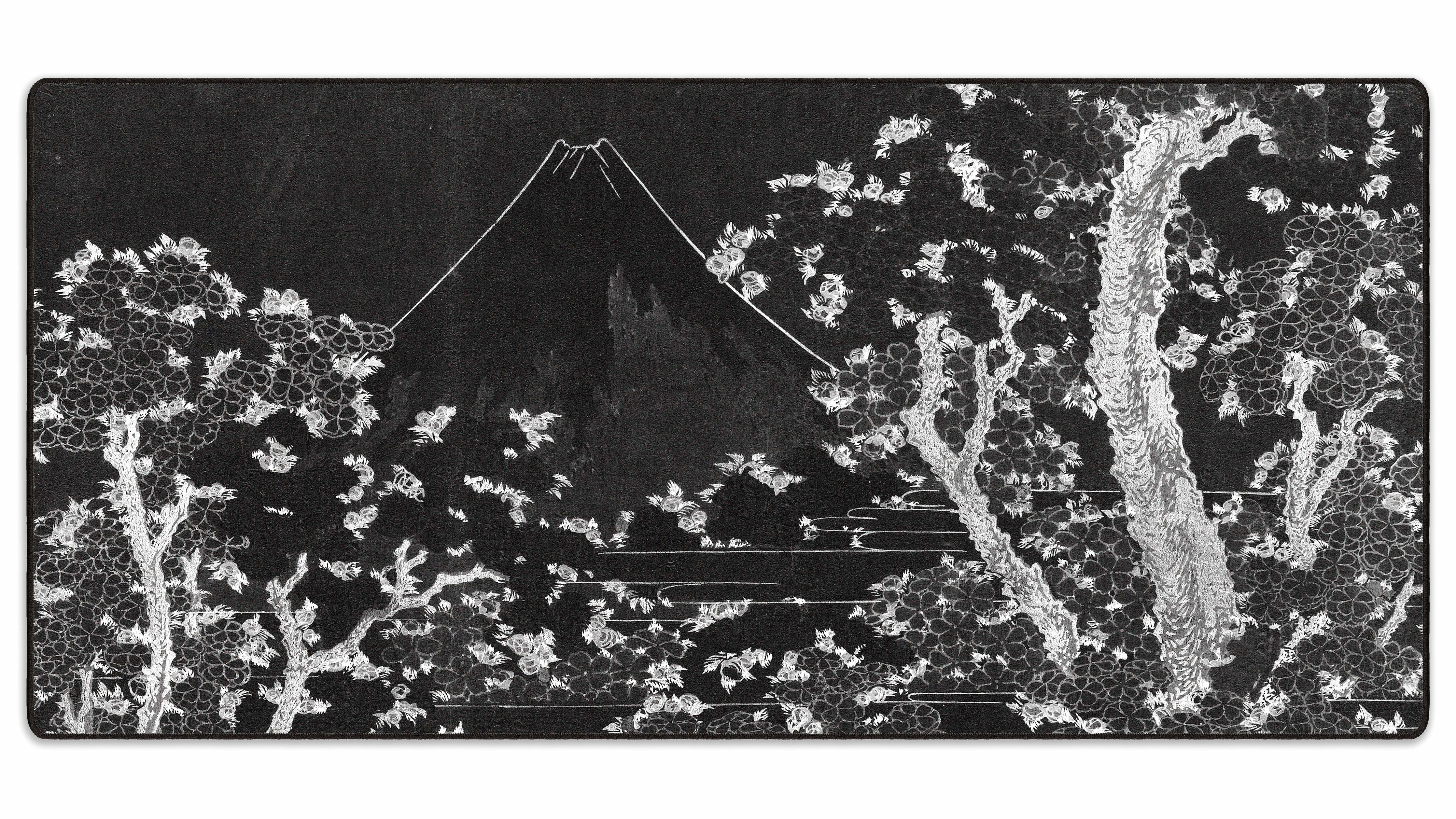 Mount Fuji with Cherry Trees in Bloom - The Mousepad Company