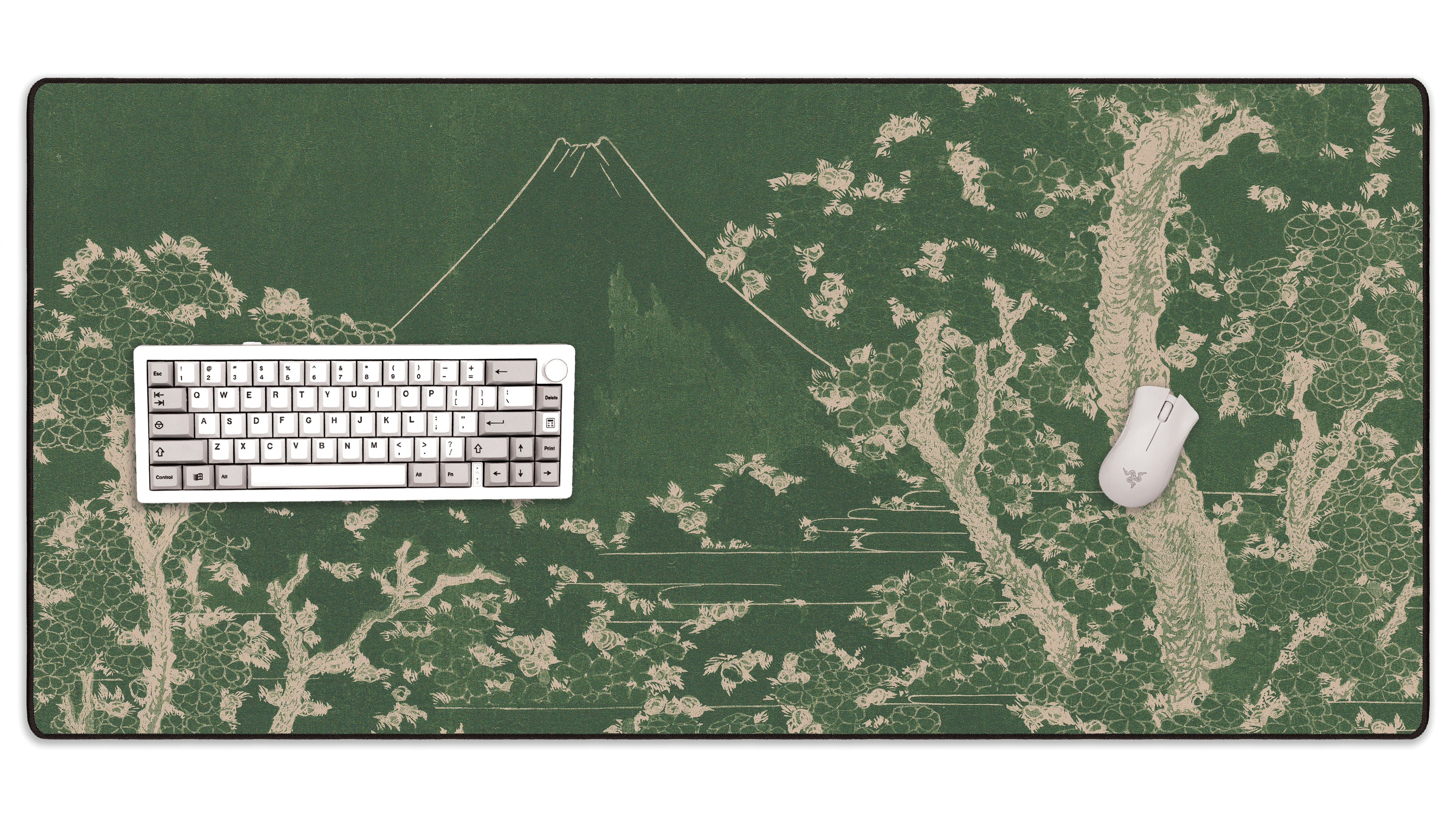 Mount Fuji with Cherry Trees in Bloom - The Mousepad Company