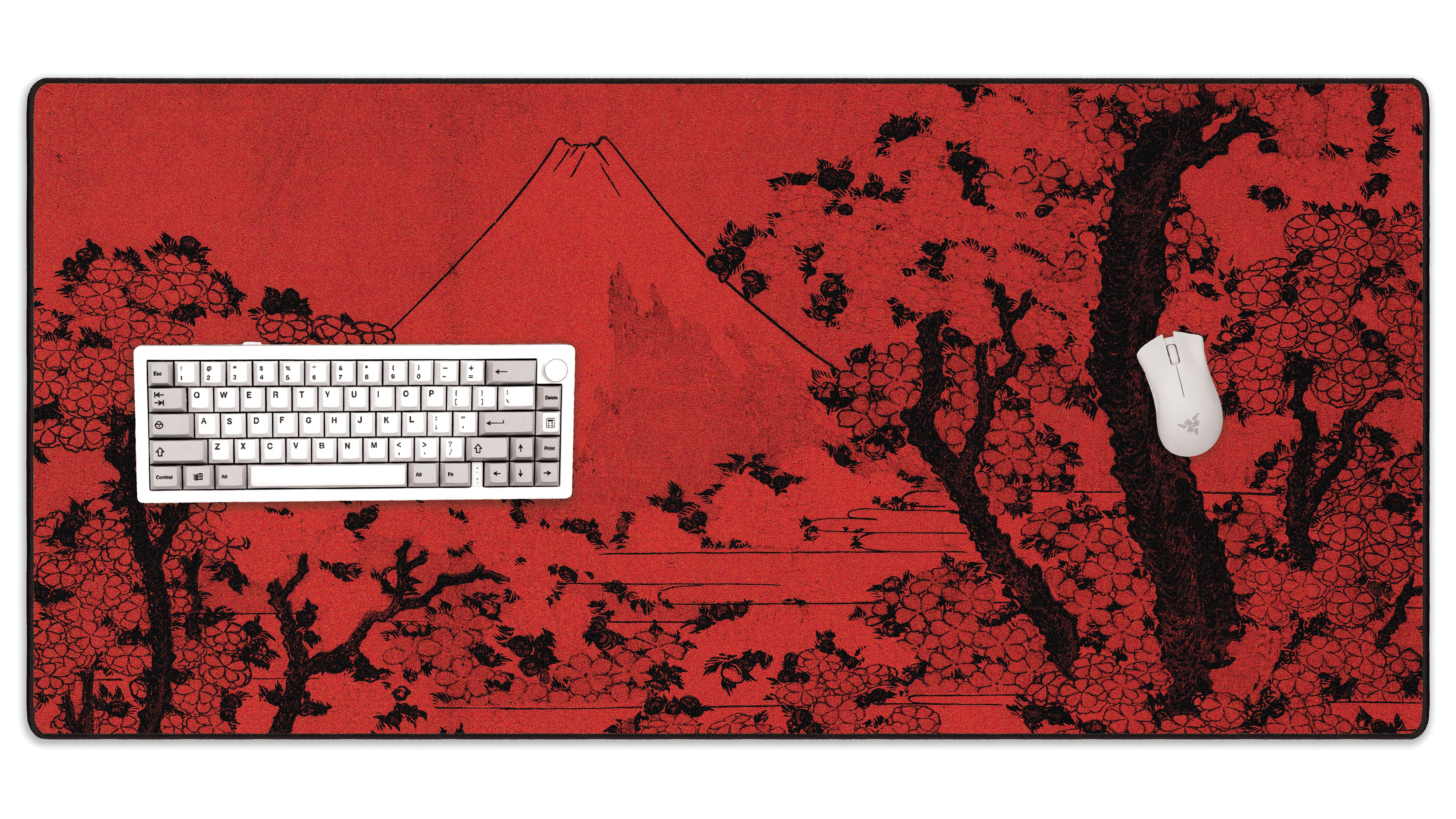 Mount Fuji with Cherry Trees in Bloom - The Mousepad Company