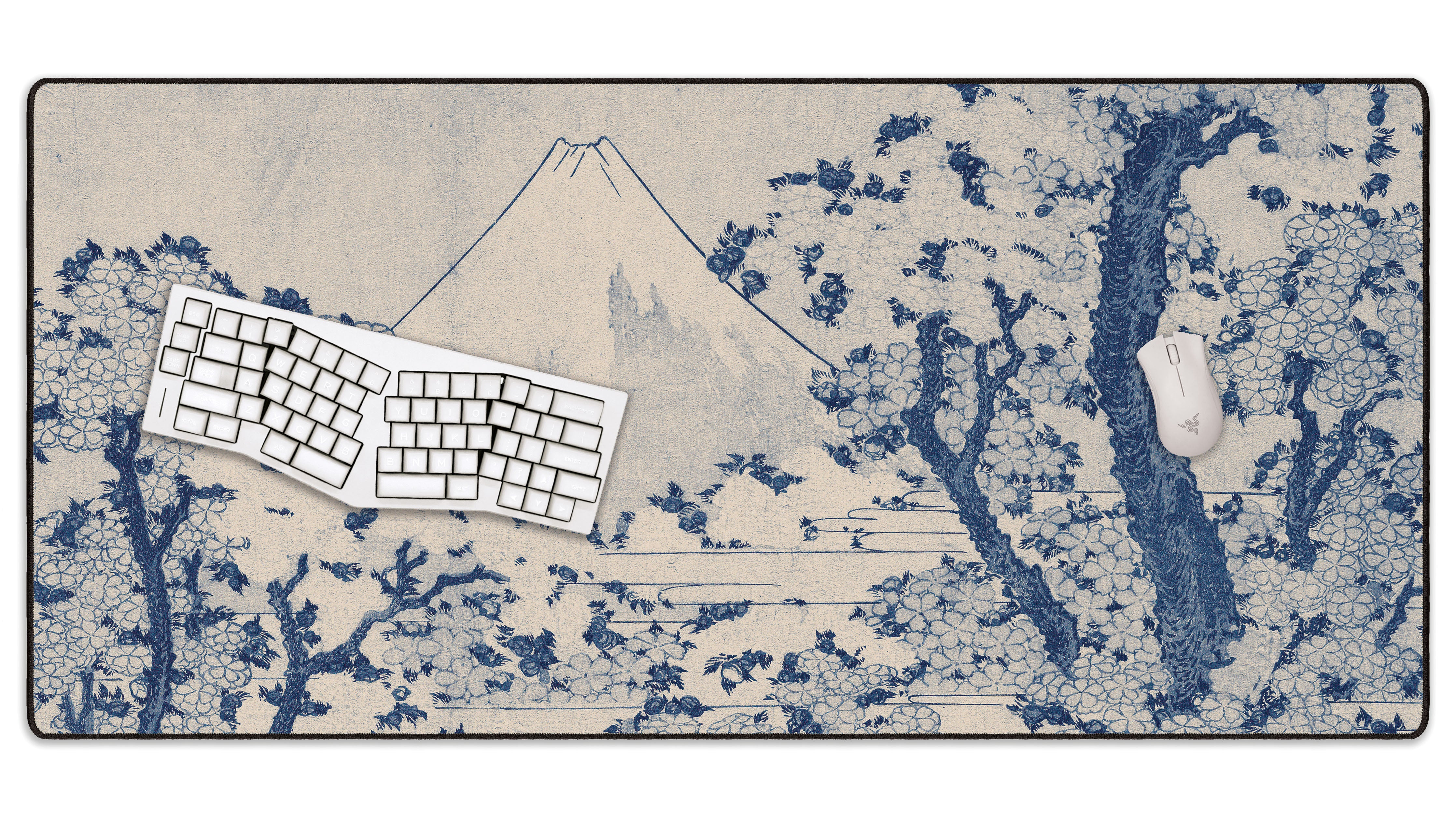 Mount Fuji with Cherry Trees in Bloom - The Mousepad Company