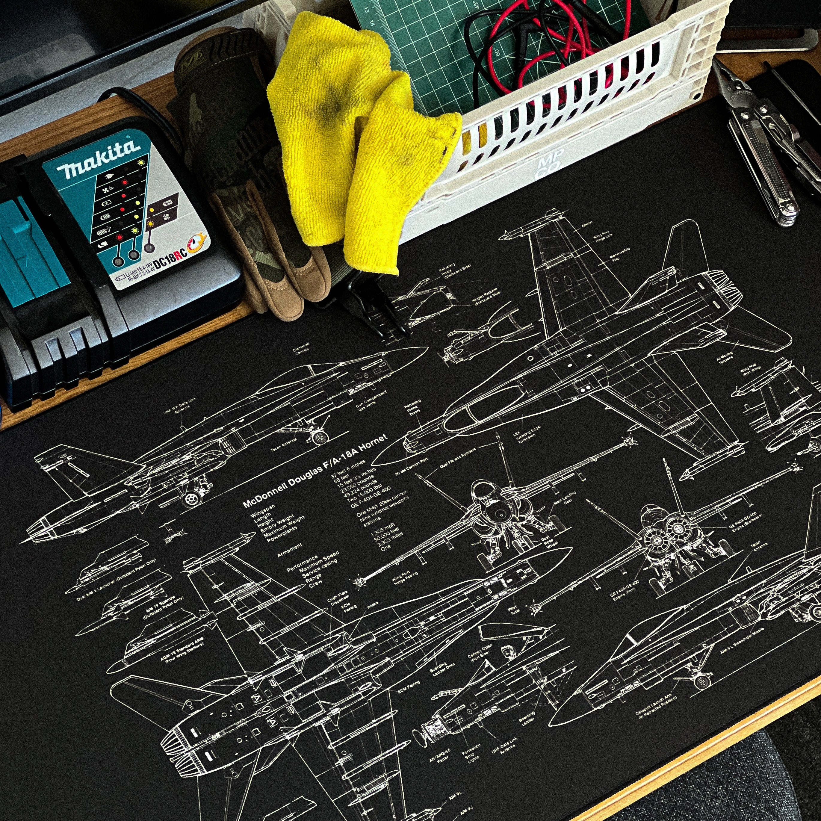 18A HORNET Gaming Mousepad | Desk Mat – Mousepad Co