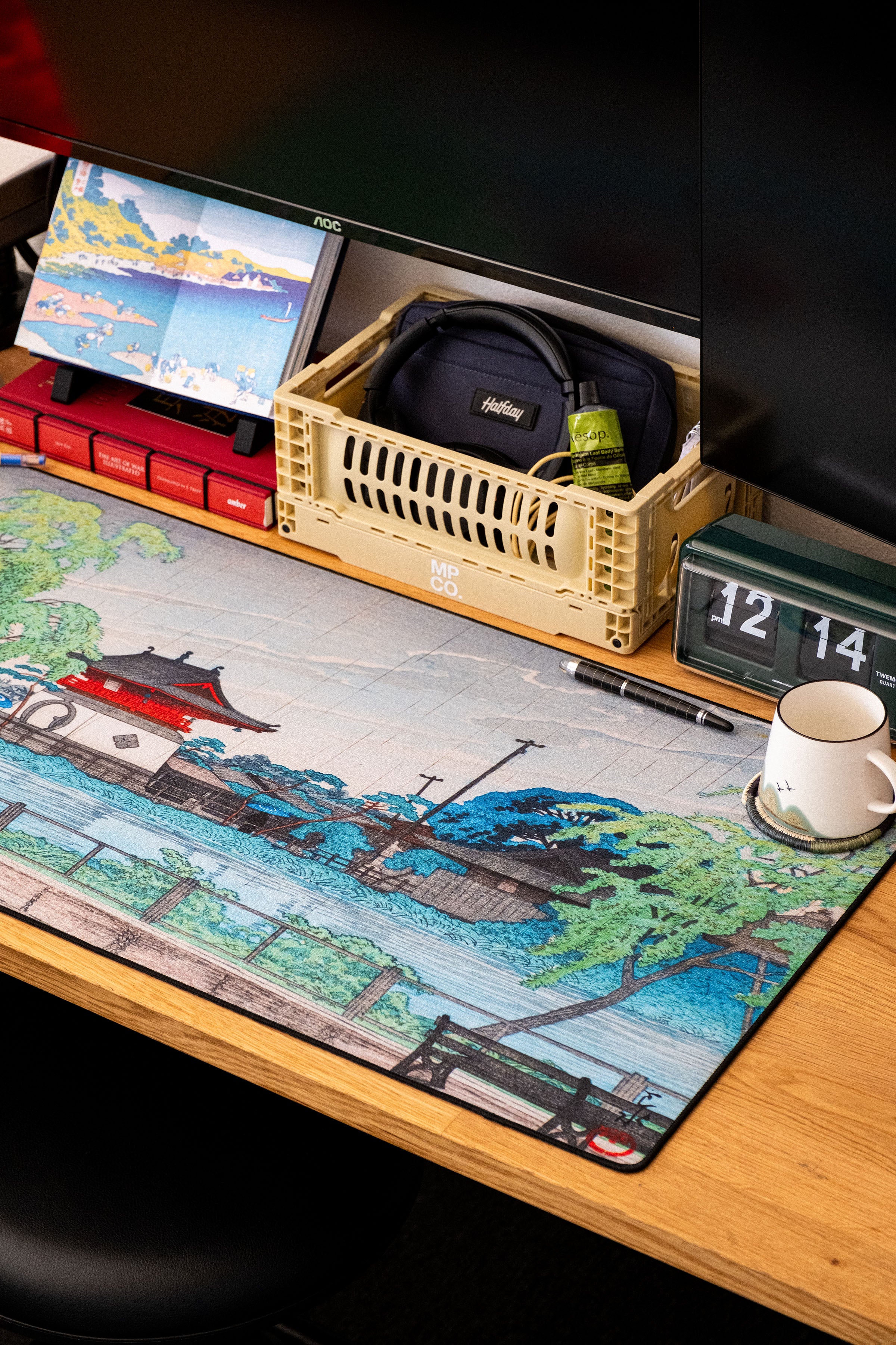 Rain at Shinobazu Pond, by Hasui