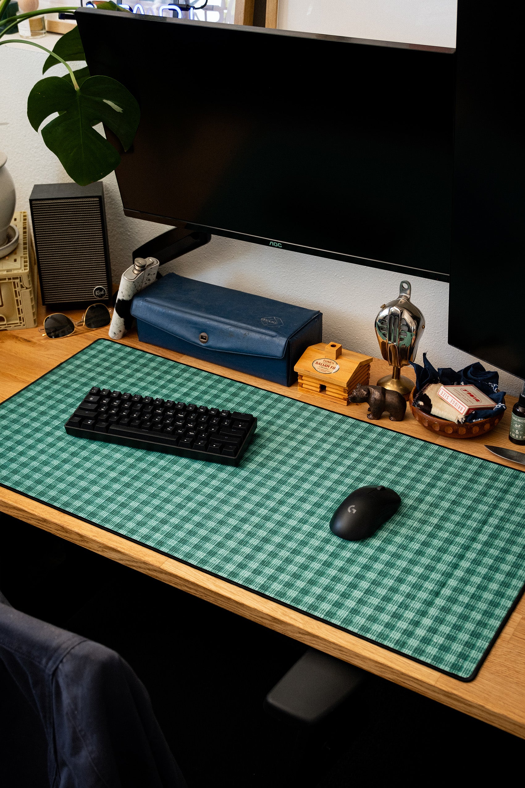 Teal Buffalo Check - The Mousepad Company