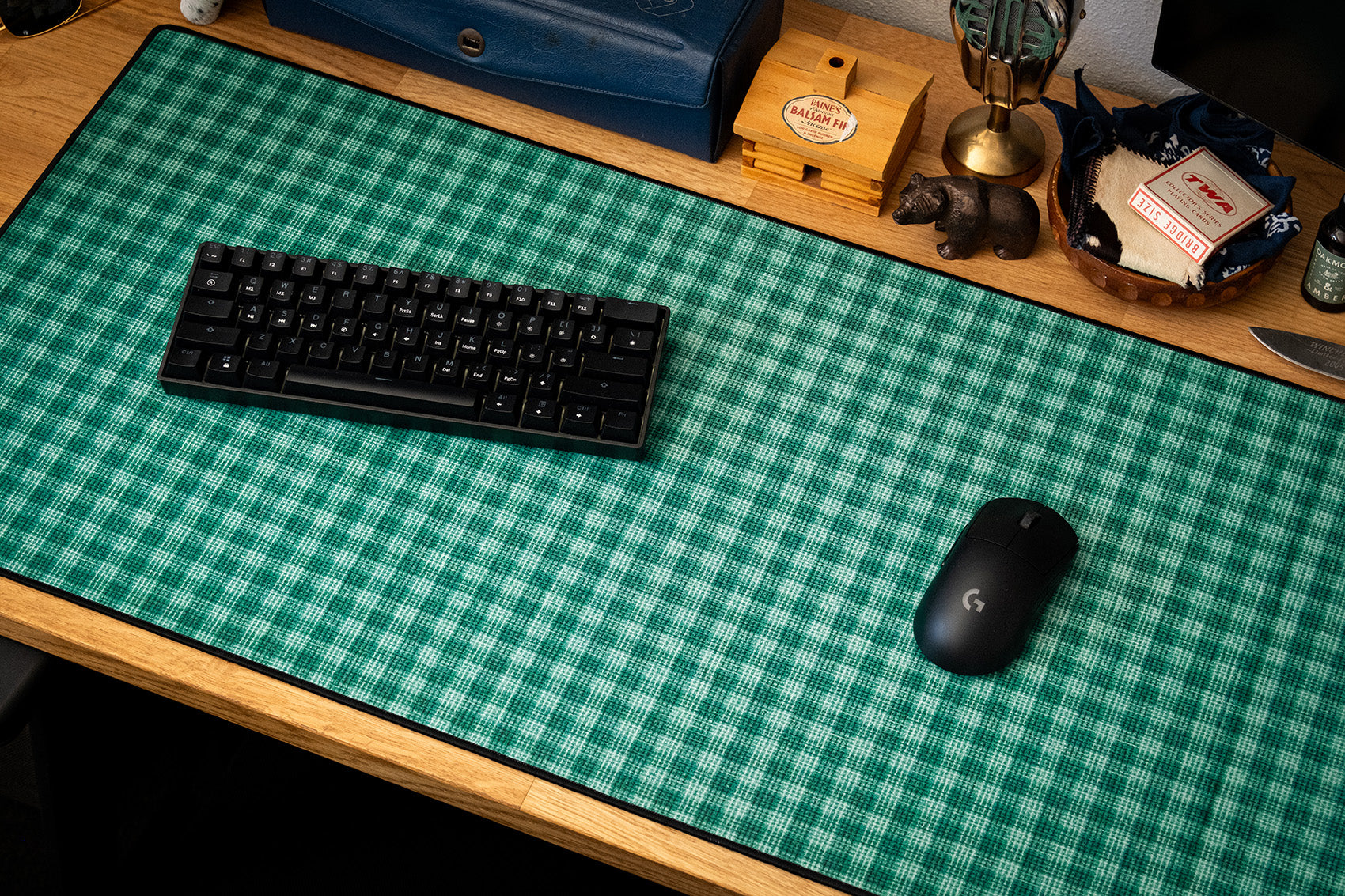 Teal Buffalo Check - The Mousepad Company