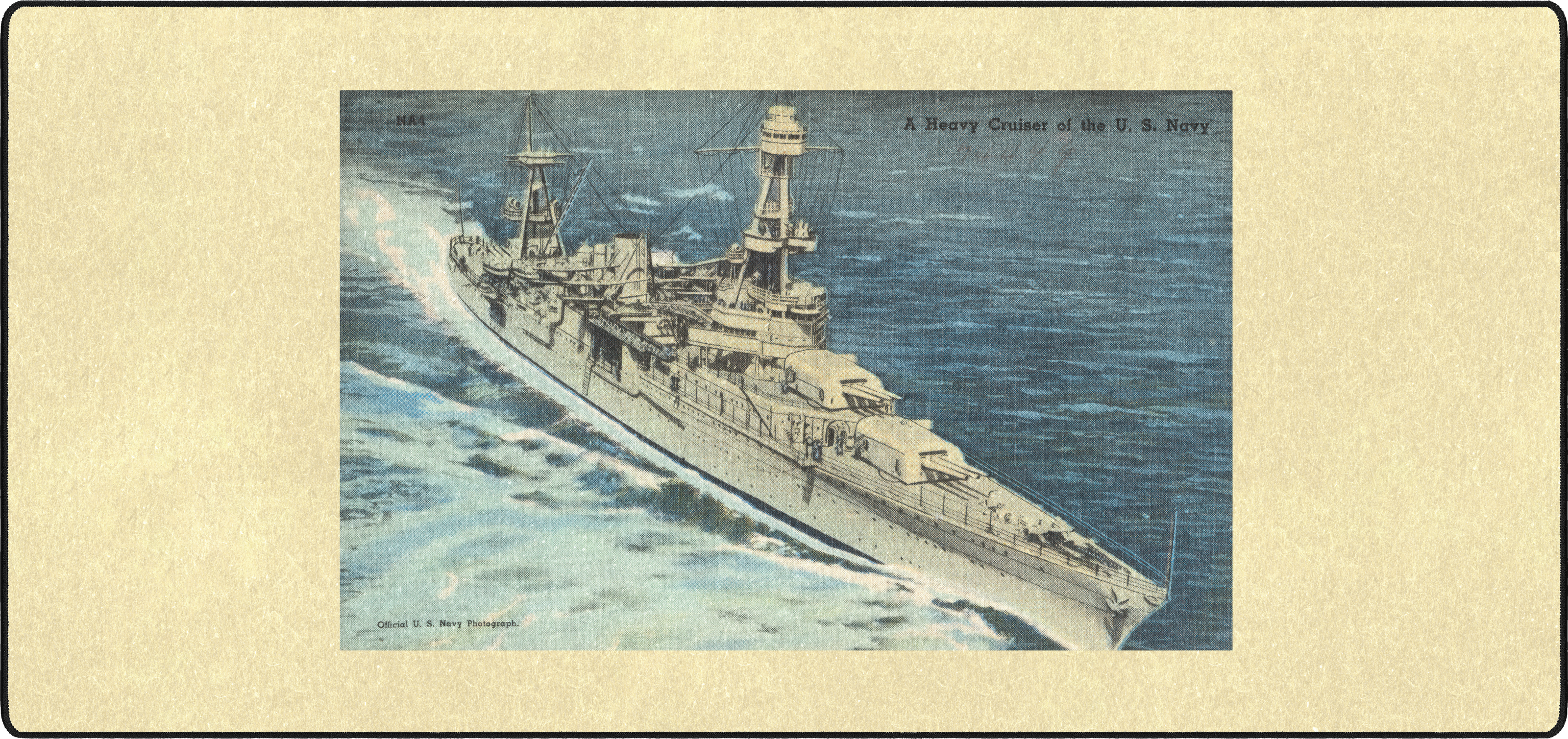 A Heavy Cruiser Of The US Navy mousepad thumbnail, Original, Large/XXL