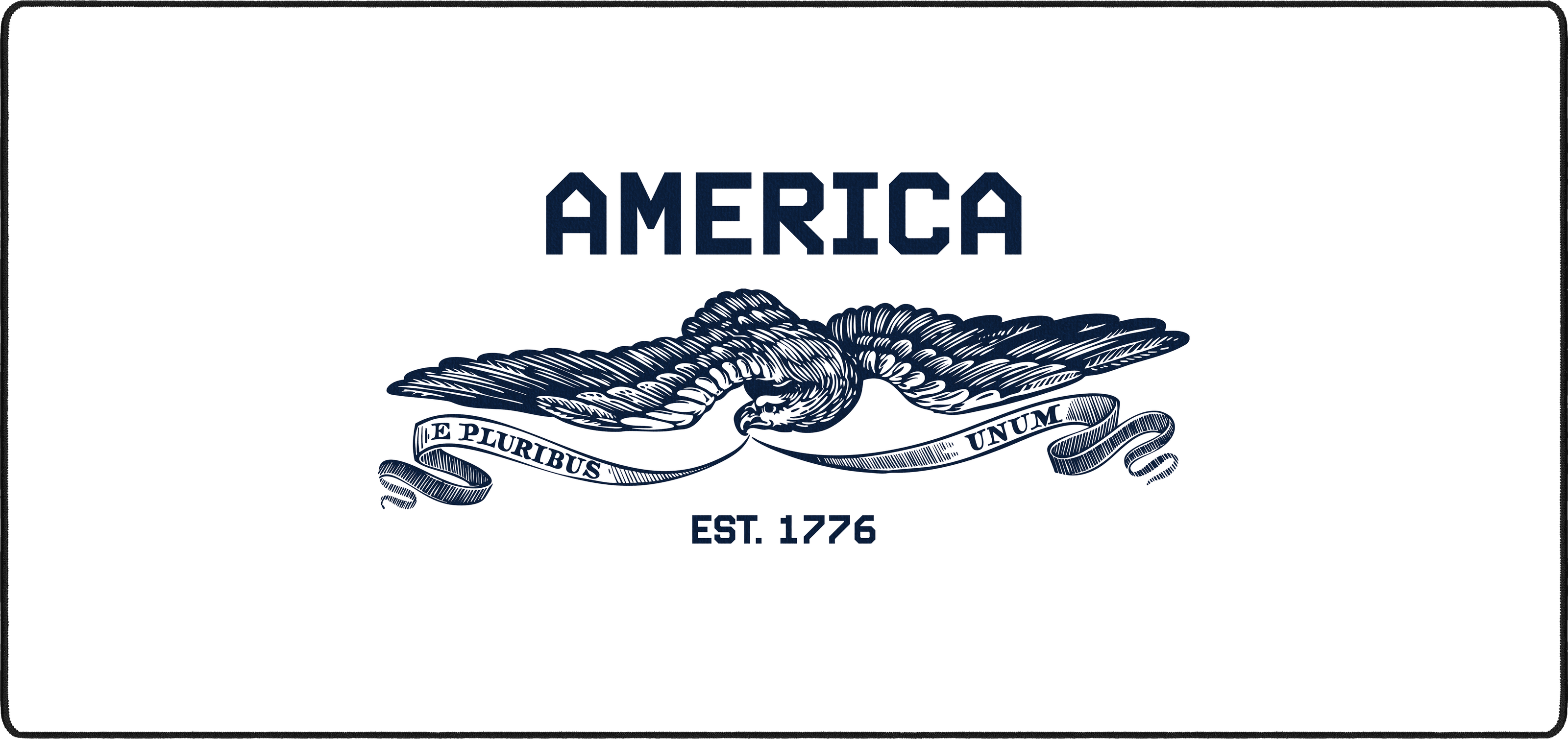 American Spirit mousepad thumbnail, White, Large/XXL