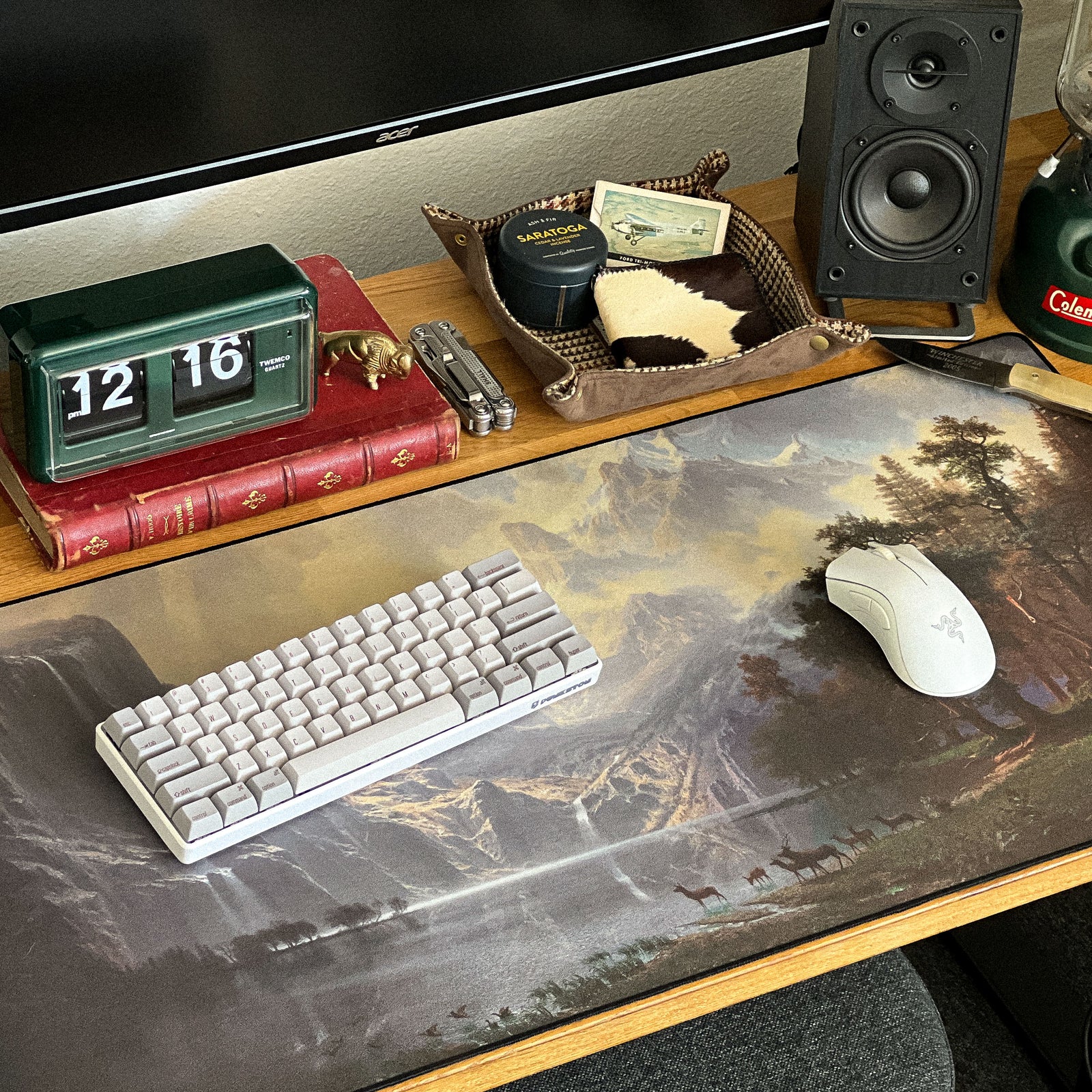 Among the Sierra Nevada Mountains - Original desk setup