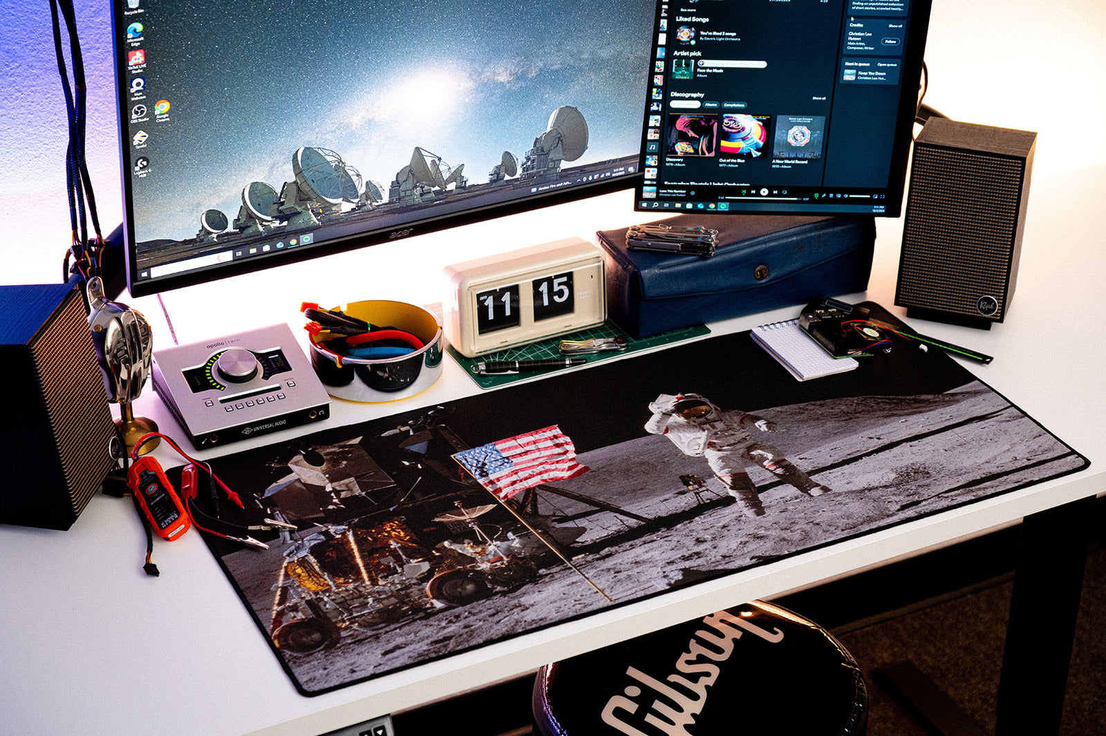 Apollo 11 - Original desk setup