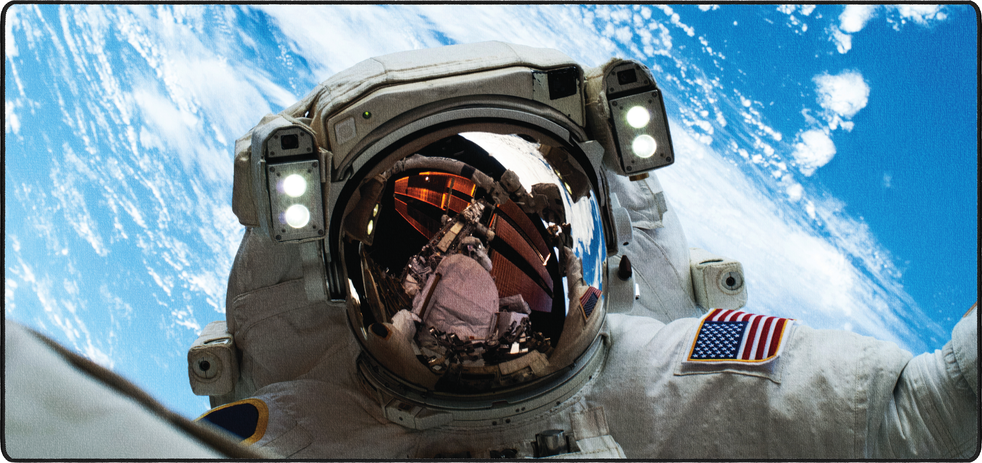 Astronaut's Space Gaze mousepad thumbnail, Original, Large/XXL