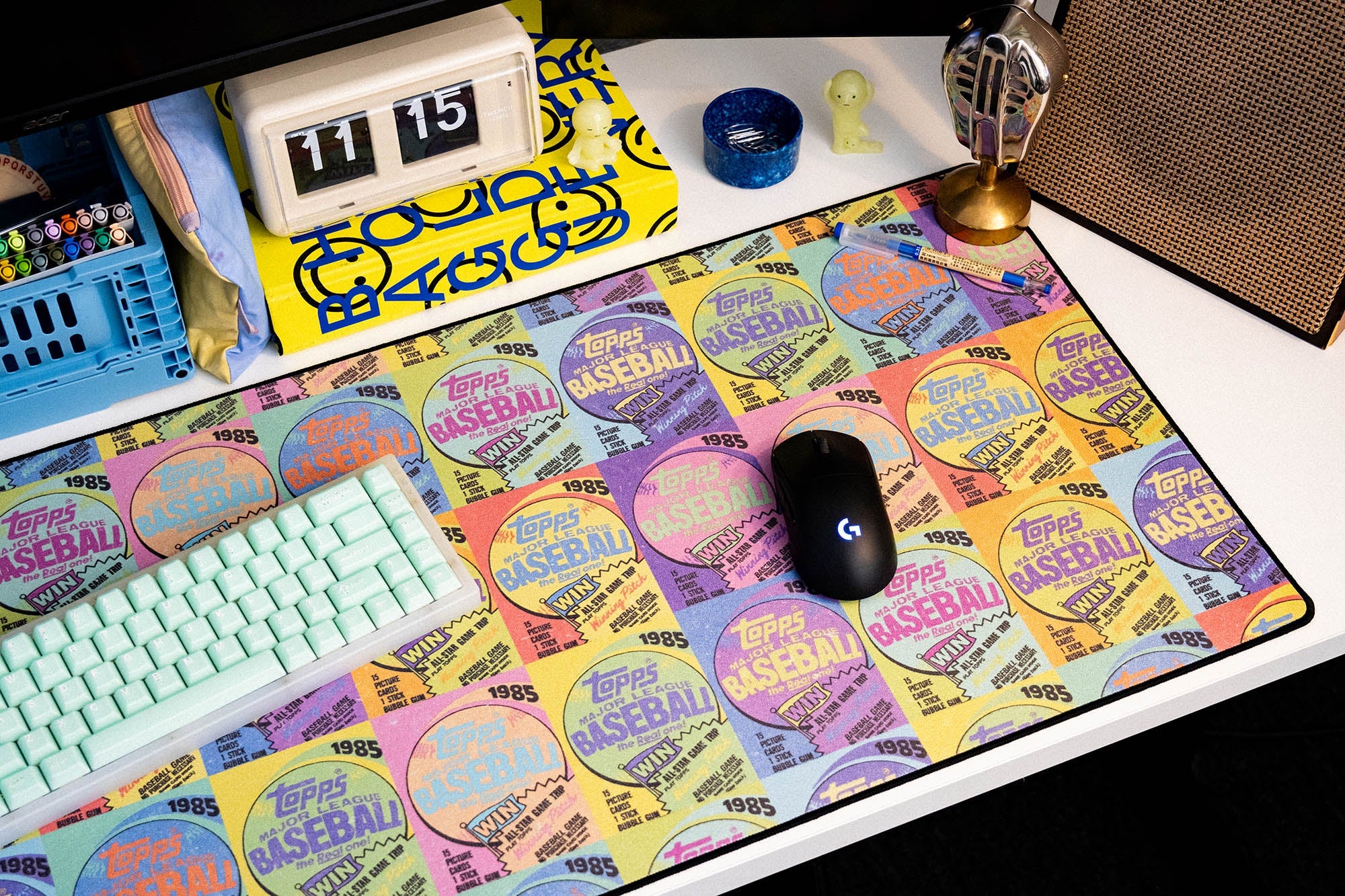 Baseball Cards - Original desk setup