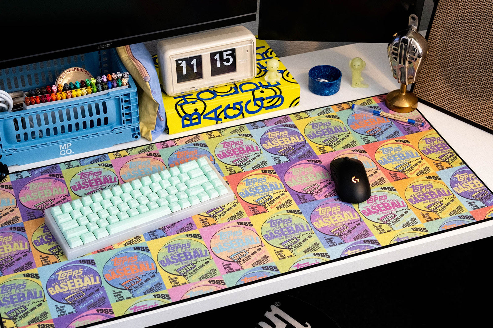 Baseball Cards - Original desk setup