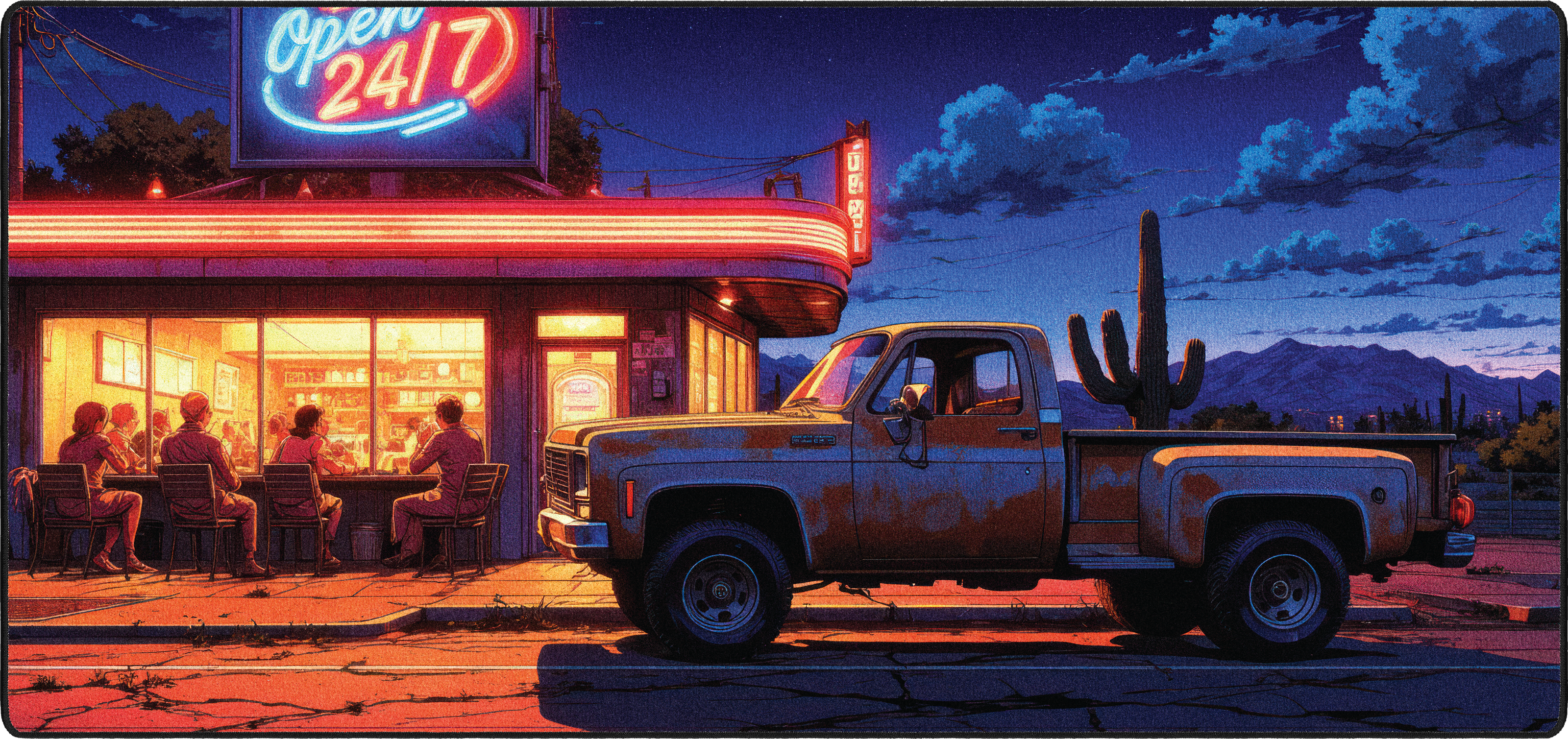 Bo’s Chevy C50 mousepad thumbnail, Original, Large/XXL