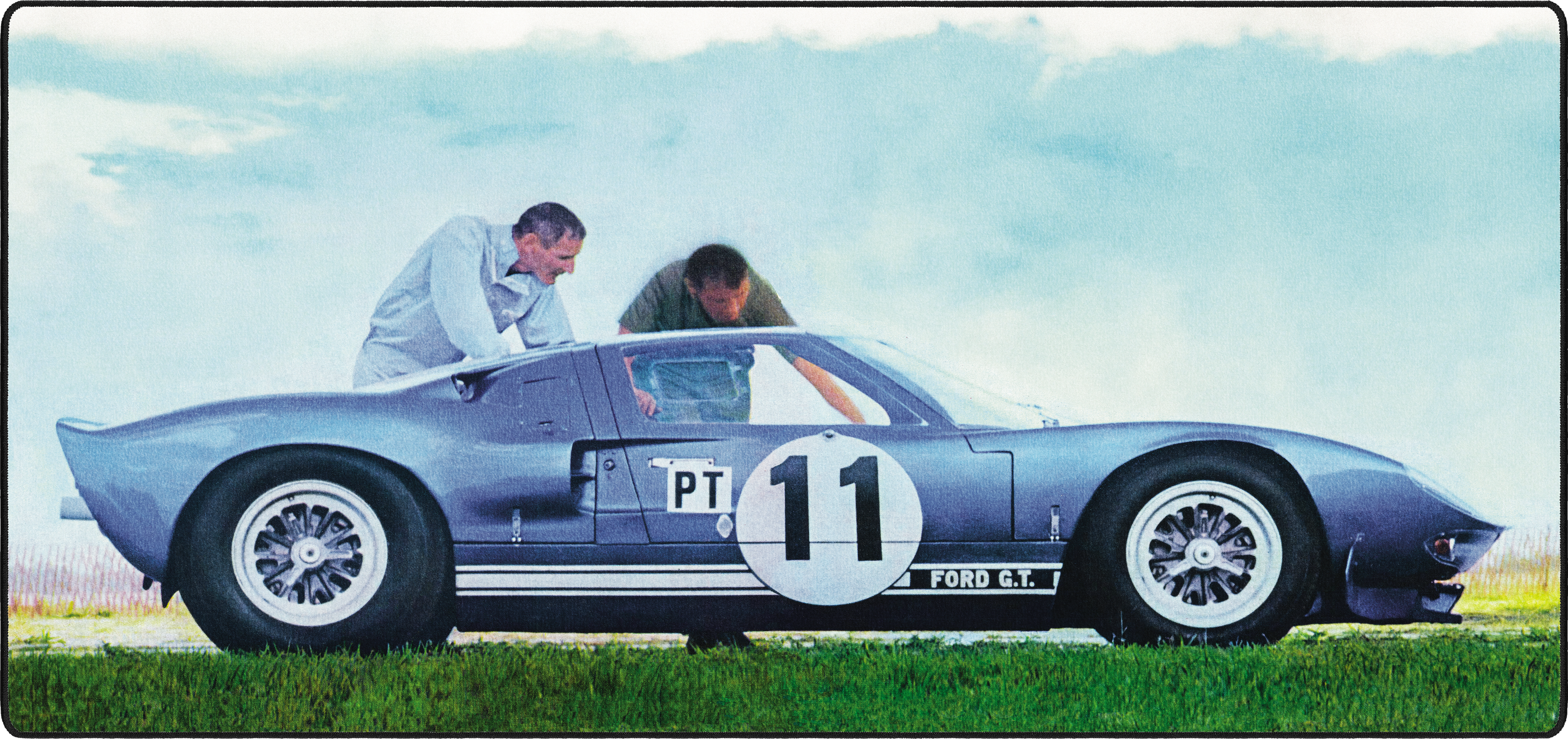 Carroll Shelby, Ken Miles, and the GT40 mousepad thumbnail, Original, Large/XXL