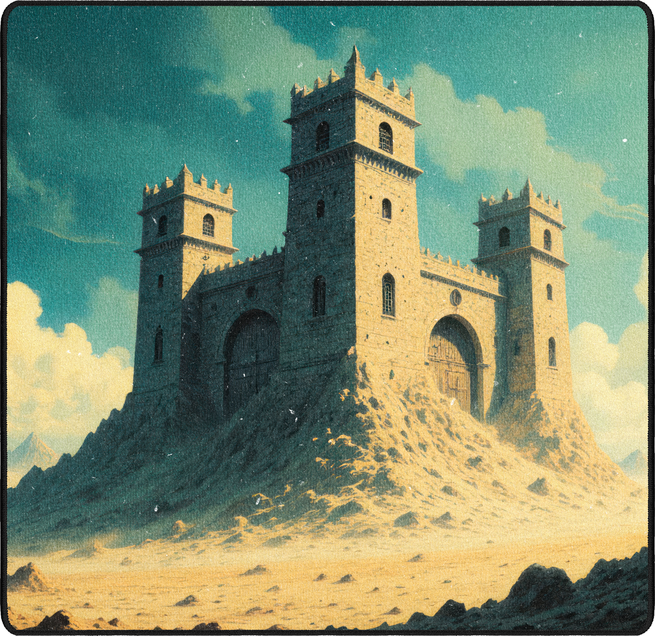 Castle of Shifting Sands mousepad thumbnail, Original, Medium/Small