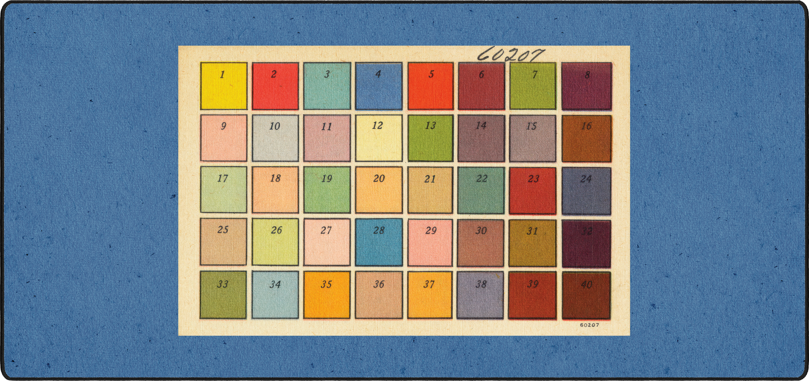 Color Pallete mousepad thumbnail, Blue, Large/XXL