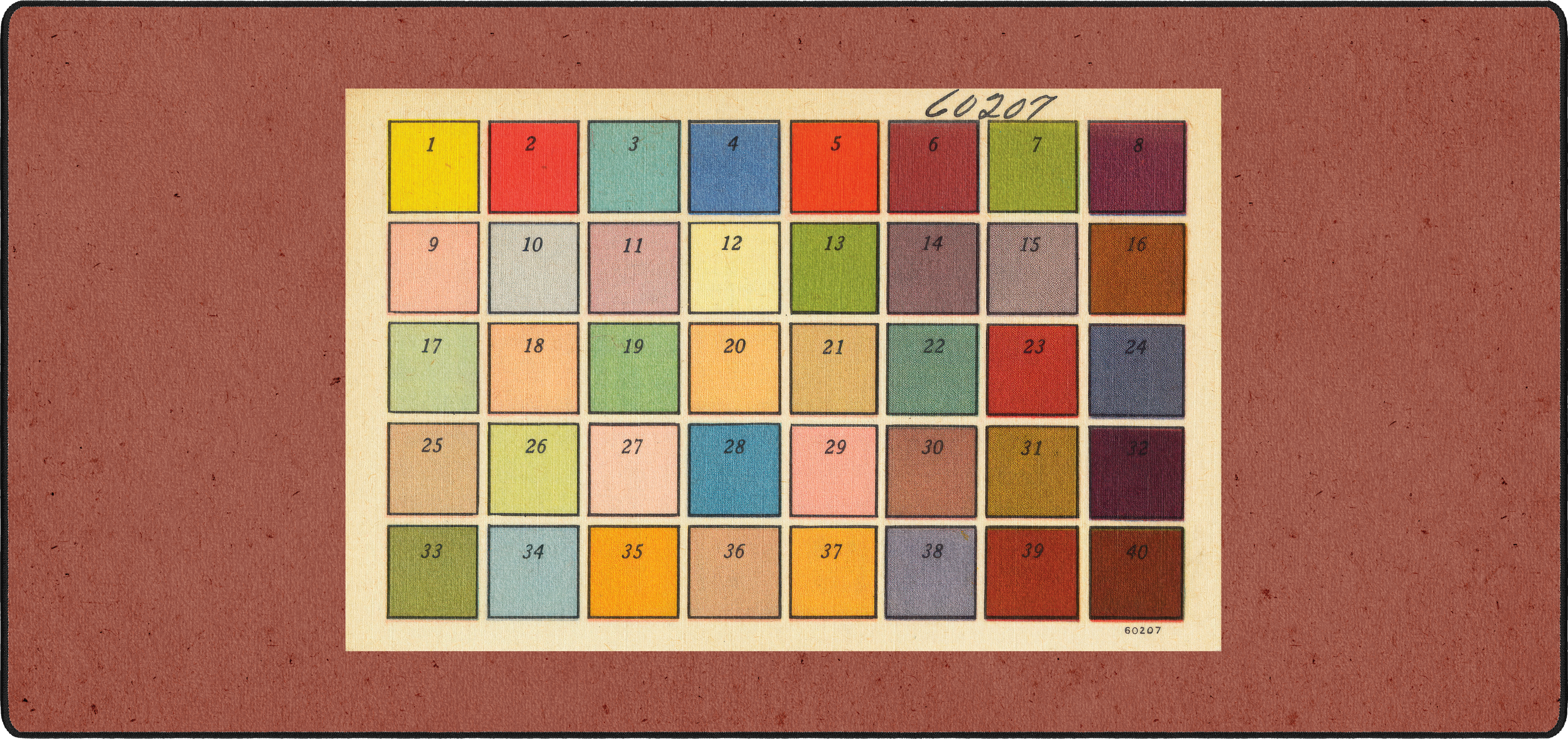 Color Pallete mousepad thumbnail, Brown, Large/XXL