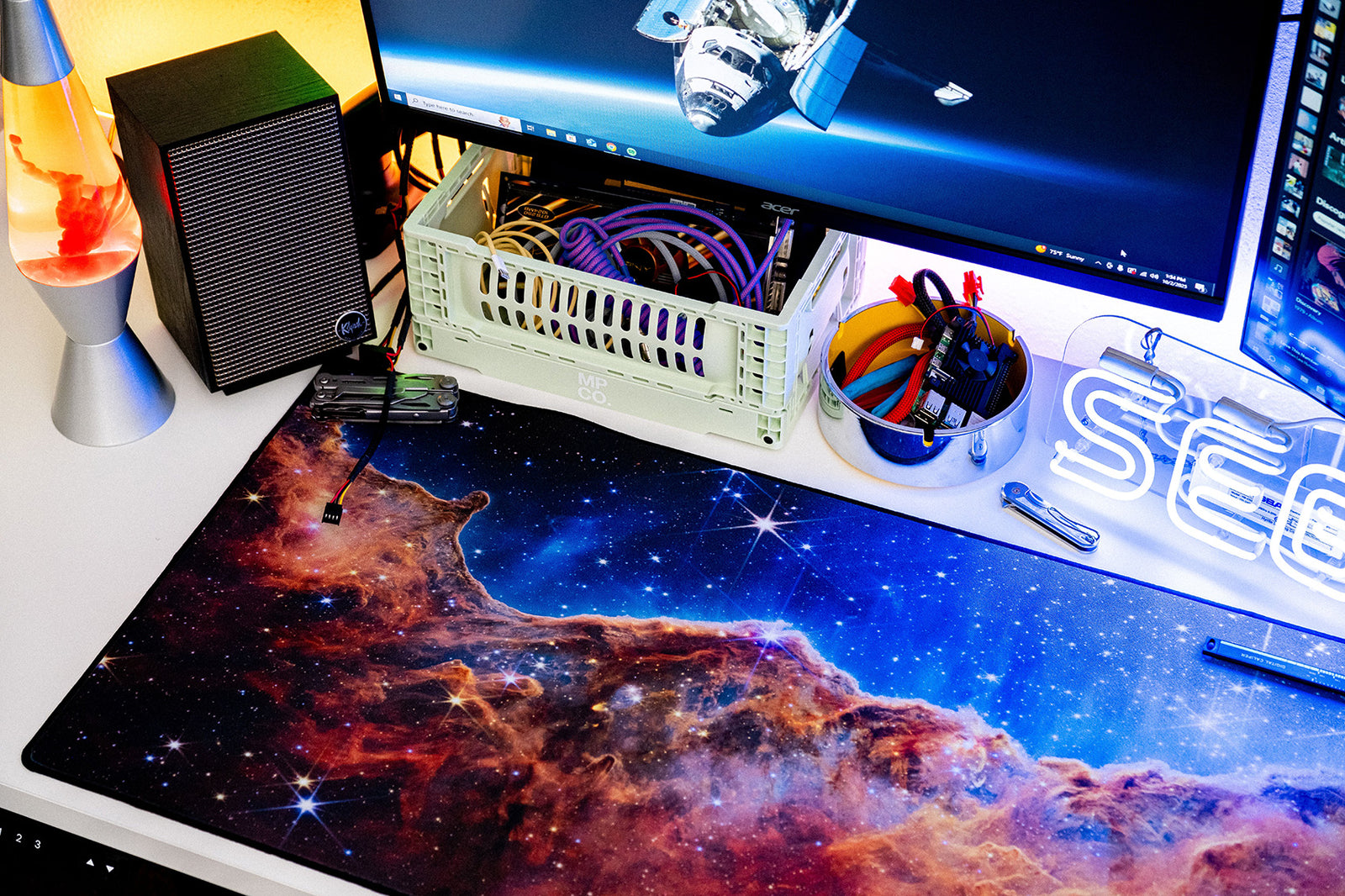 Cosmic Cliffs - Original desk setup