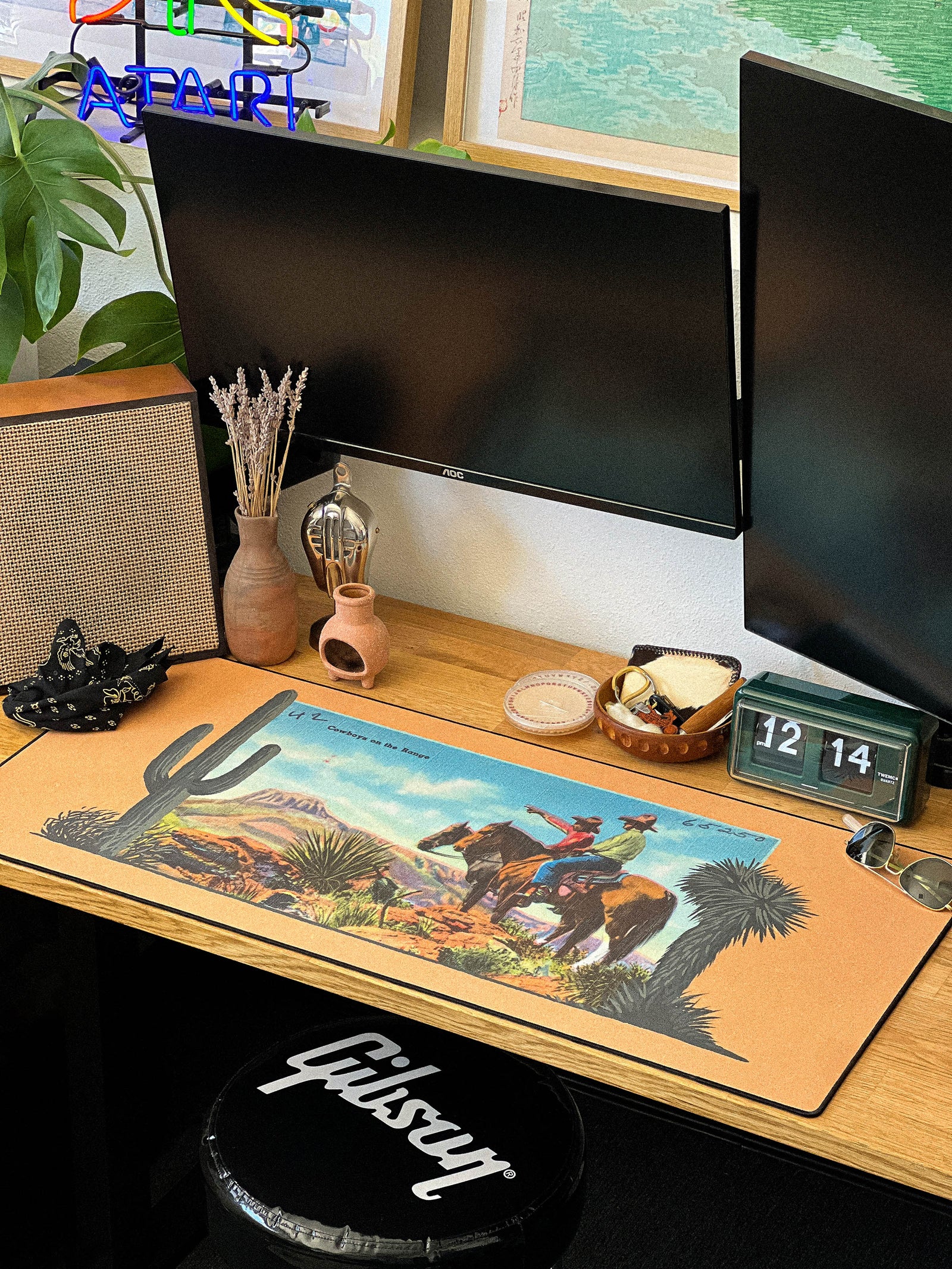 Cowboys On The Range - Original desk setup