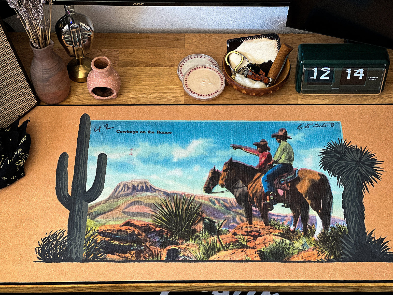 Cowboys On The Range - Original desk setup