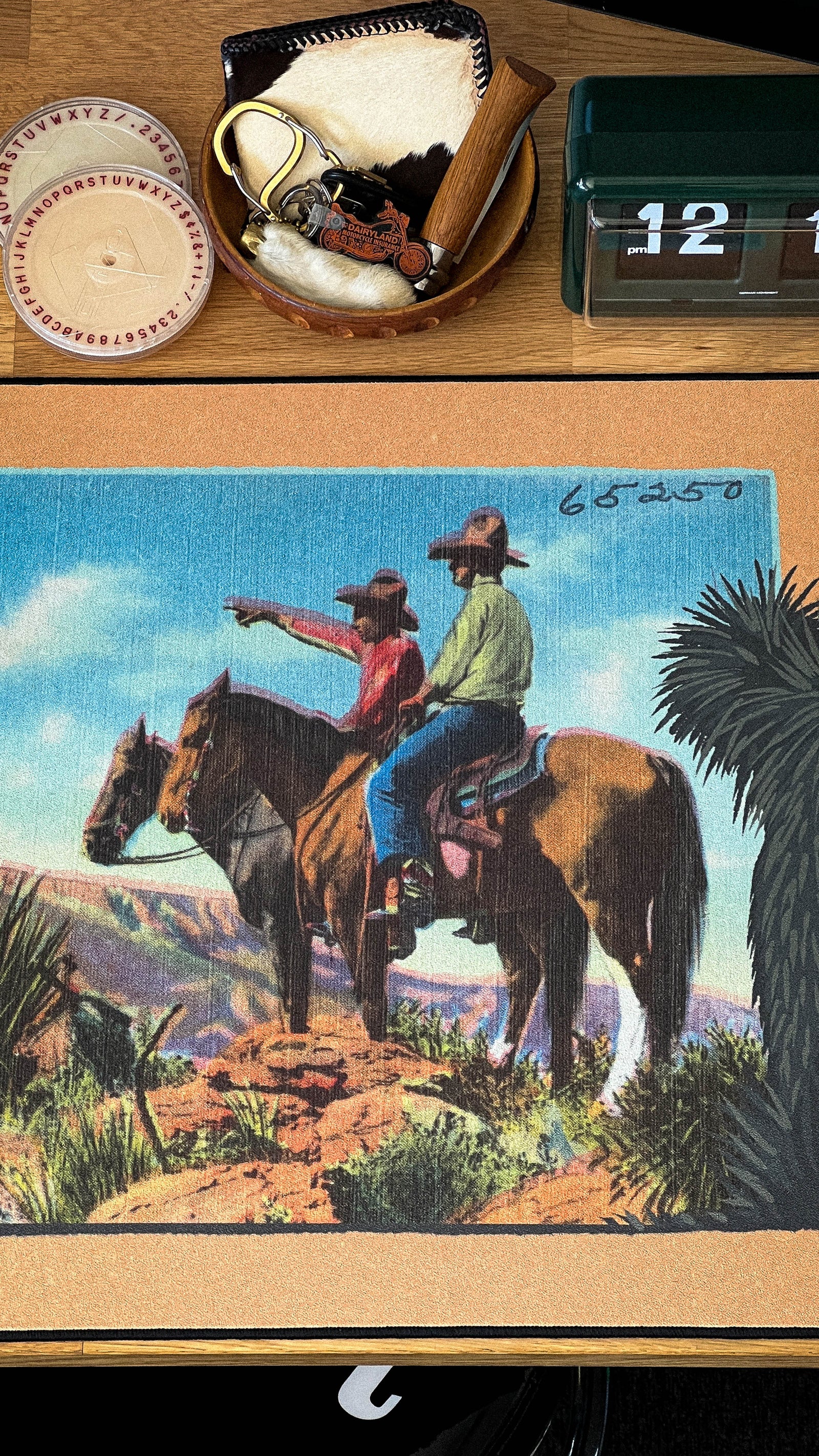 Cowboys On The Range - Original desk setup