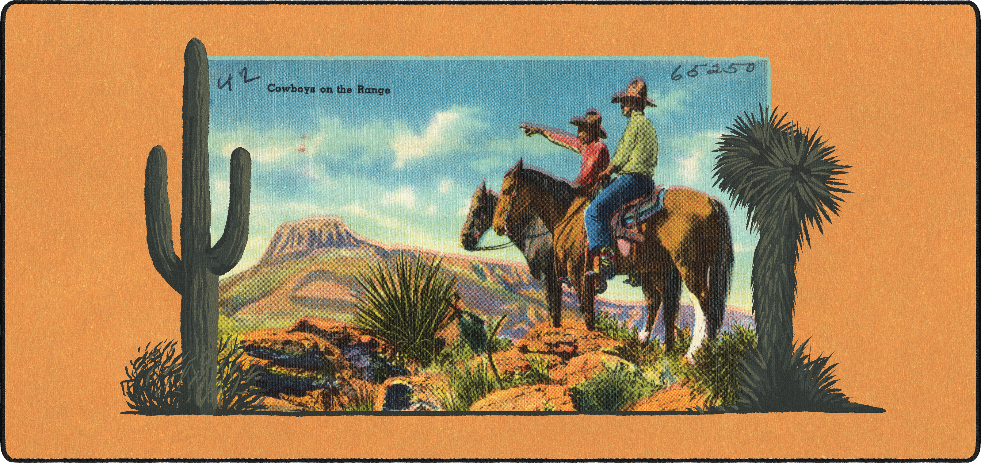 Cowboys On The Range mousepad thumbnail, Original, Large/XXL