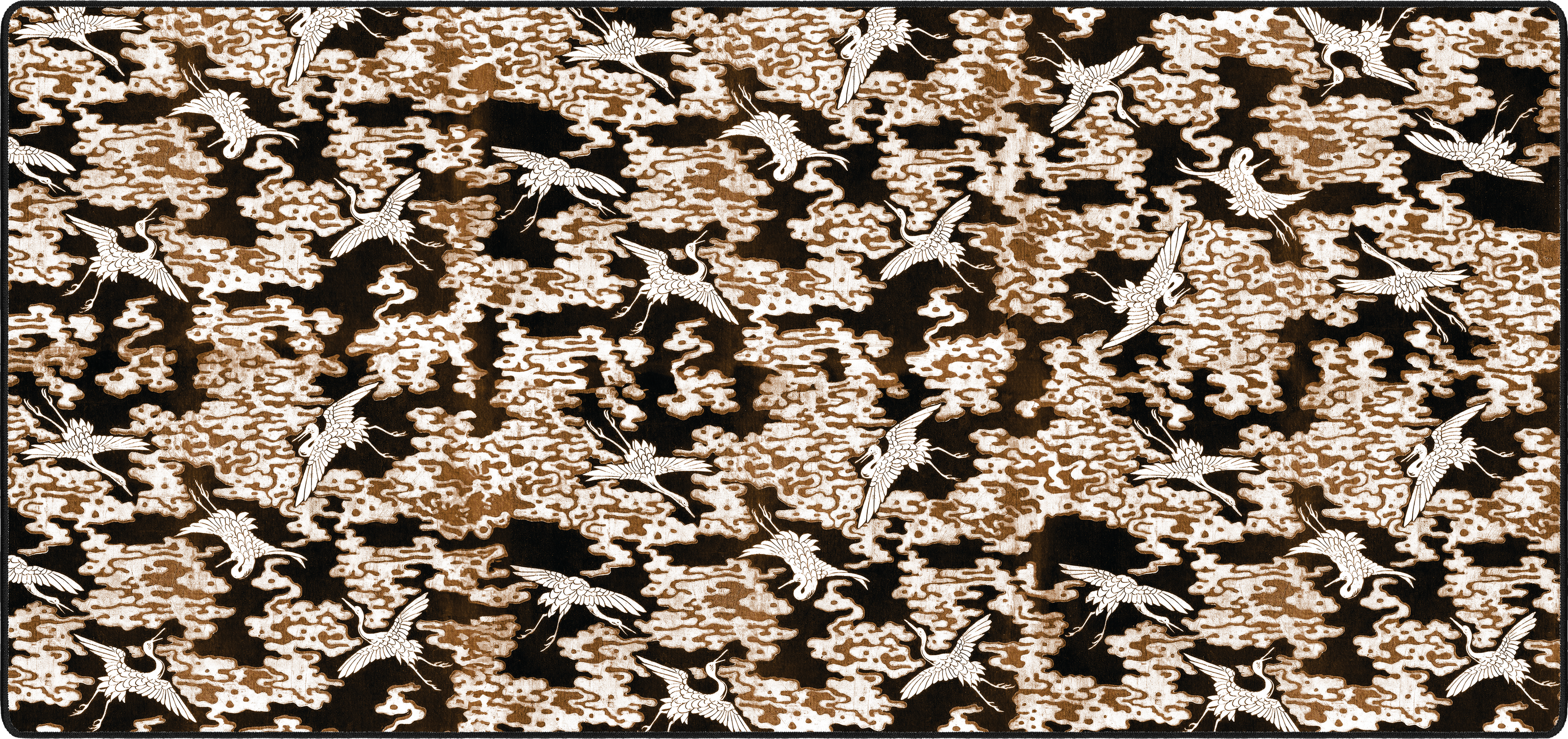 Cranes mousepad thumbnail, Brown, Large/XXL