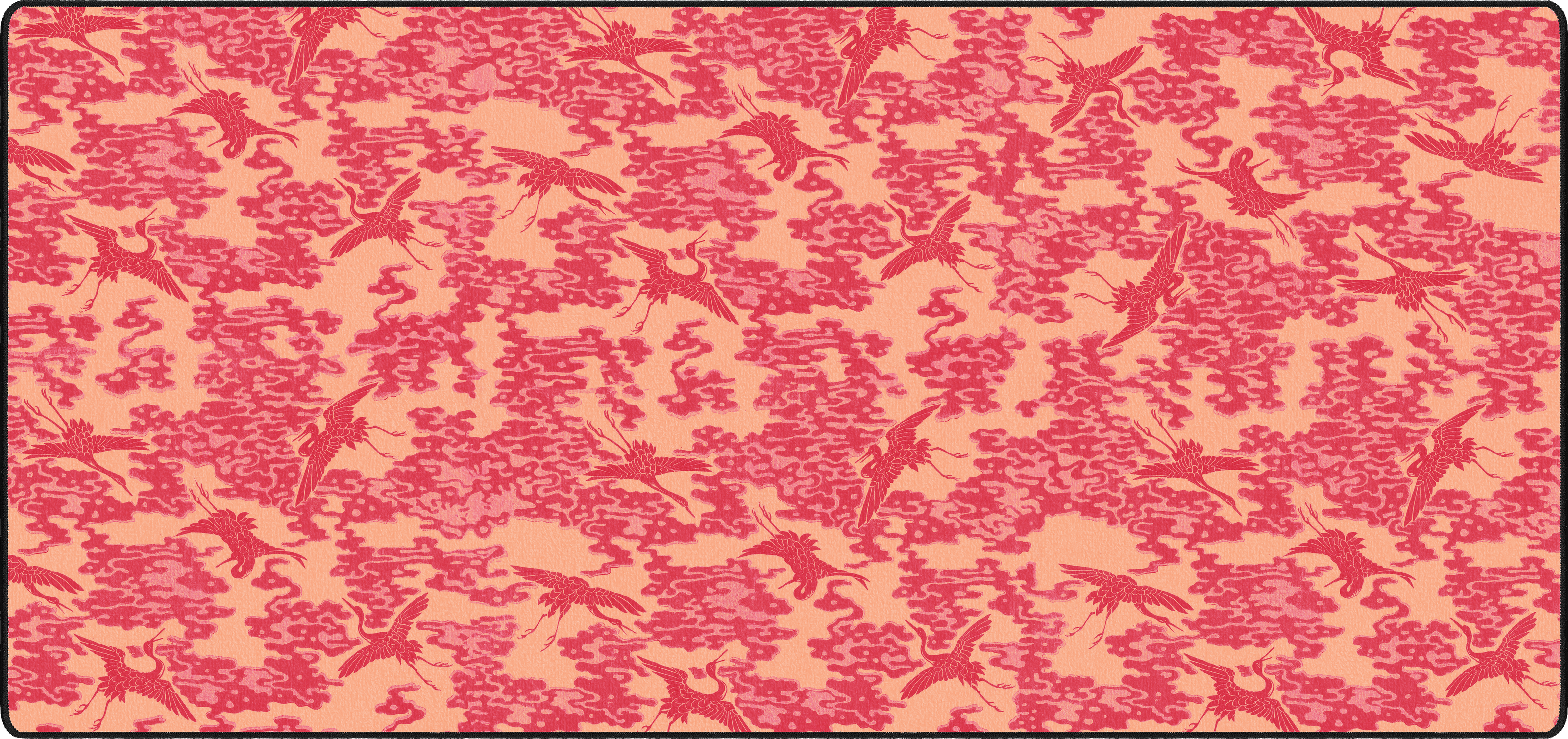Cranes mousepad thumbnail, Pink, Large/XXL