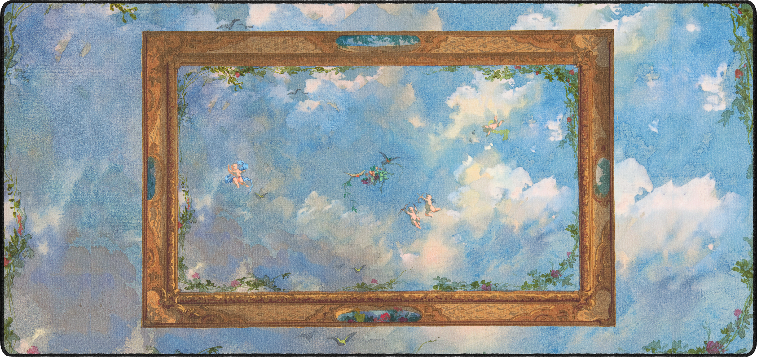 Design for Salon Ceiling, Hôtel Candamo mousepad thumbnail, Original, Large/XXL