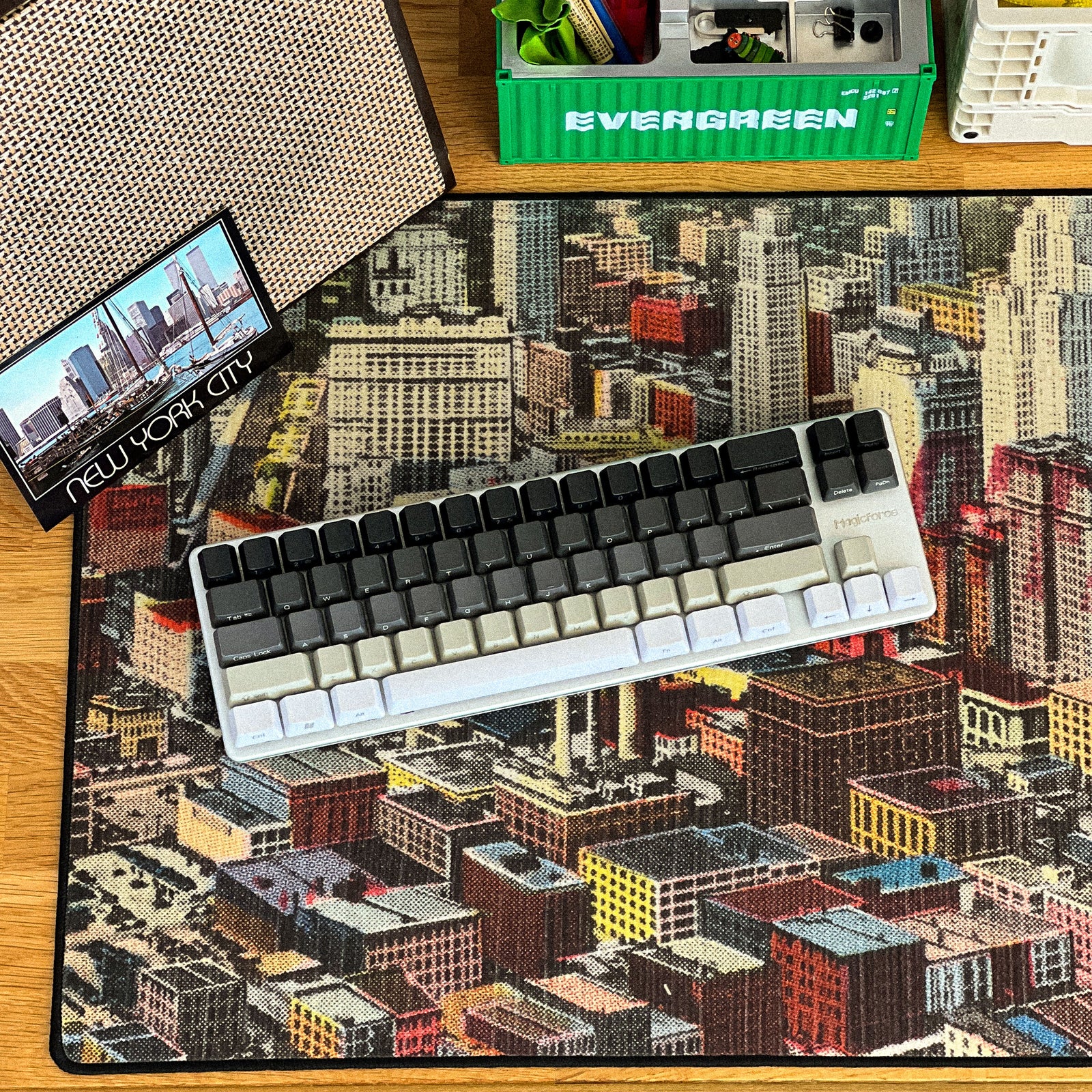 Detroit Skyline - Original desk setup