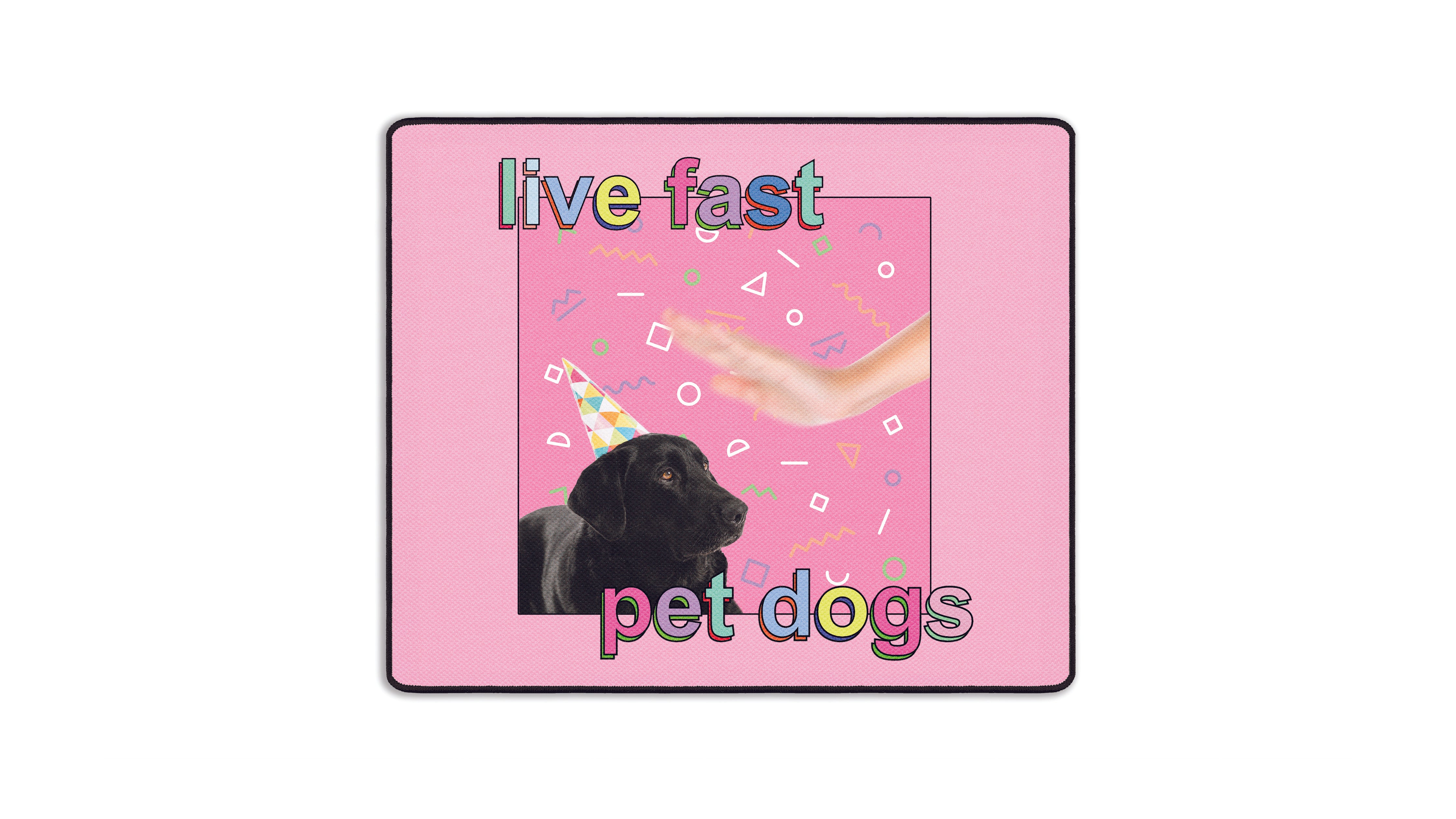 Live Fast Pet Dog by Dogecore - The Mousepad Company