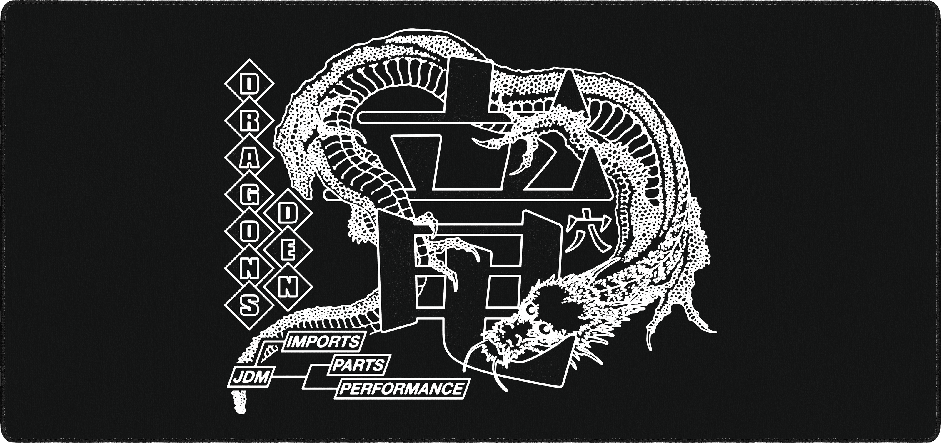Dragons by OZGMX mousepad thumbnail, Black, Large/XXL