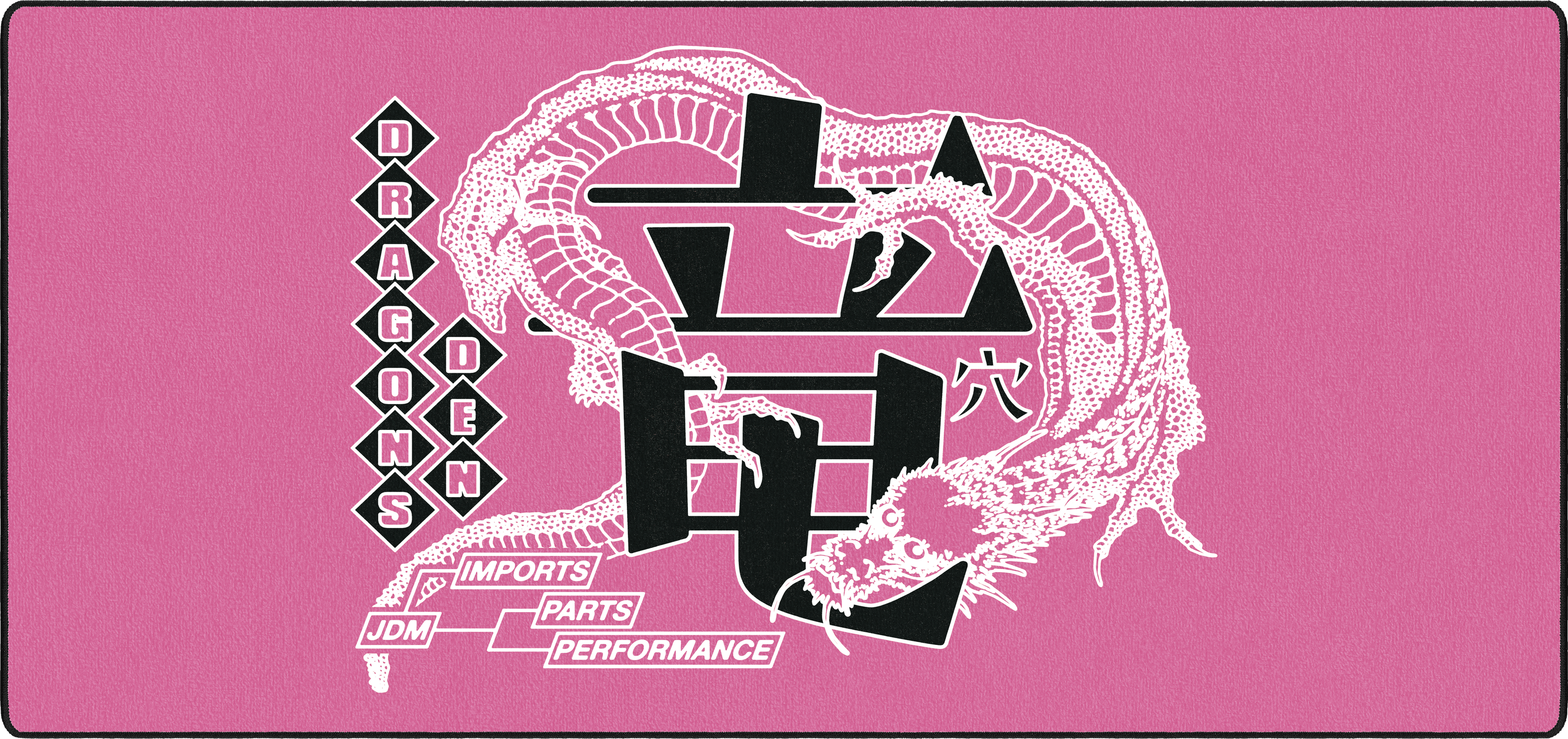 Dragons by OZGMX mousepad thumbnail, Pink, Large/XXL