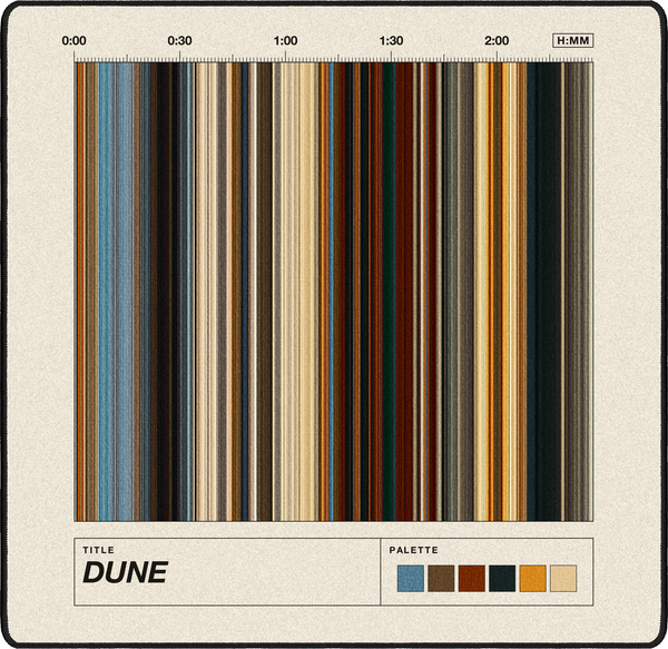 Dune (2021) — Movie Barcode Desk Mat