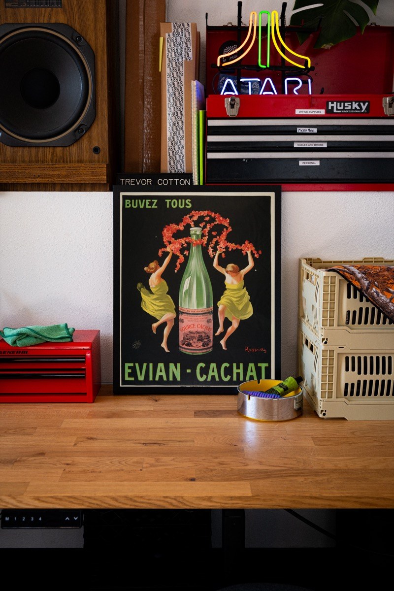 Evian-Cachat, by Leonetto Cappiello art print styled in a room setting