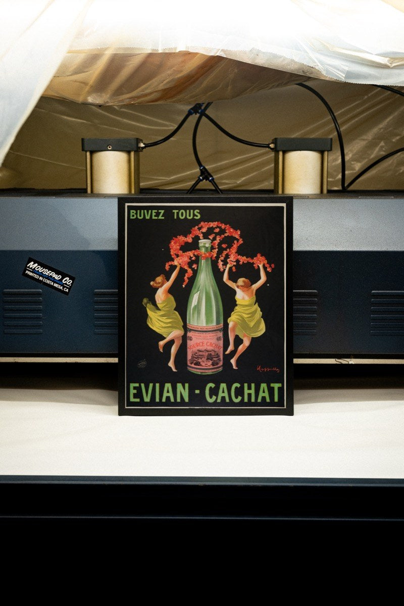 Evian-Cachat, by Leonetto Cappiello art print styled in a room setting
