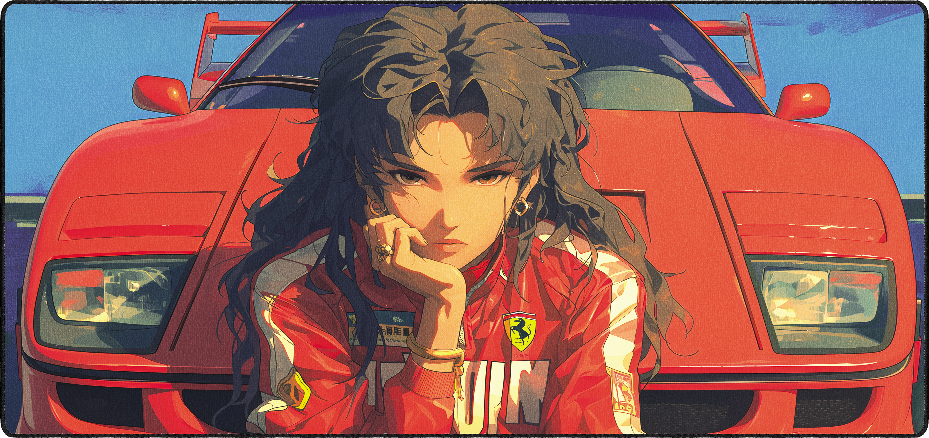 Faye's Ferrari mousepad thumbnail, Original, Large/XXL