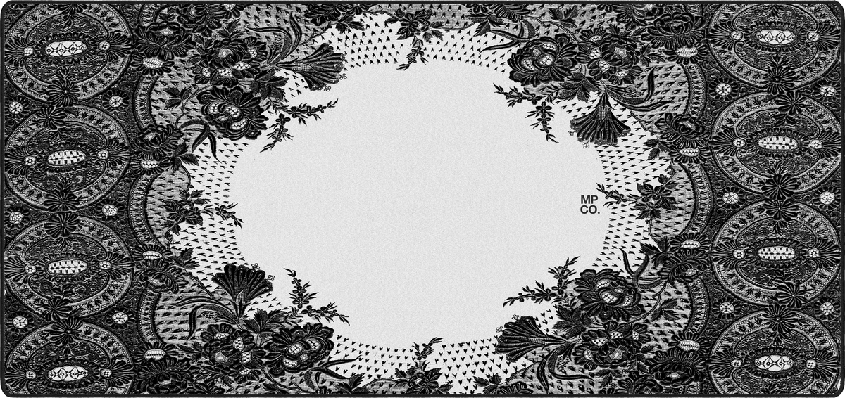 Floral Lace flace-blk-lrg mousepad