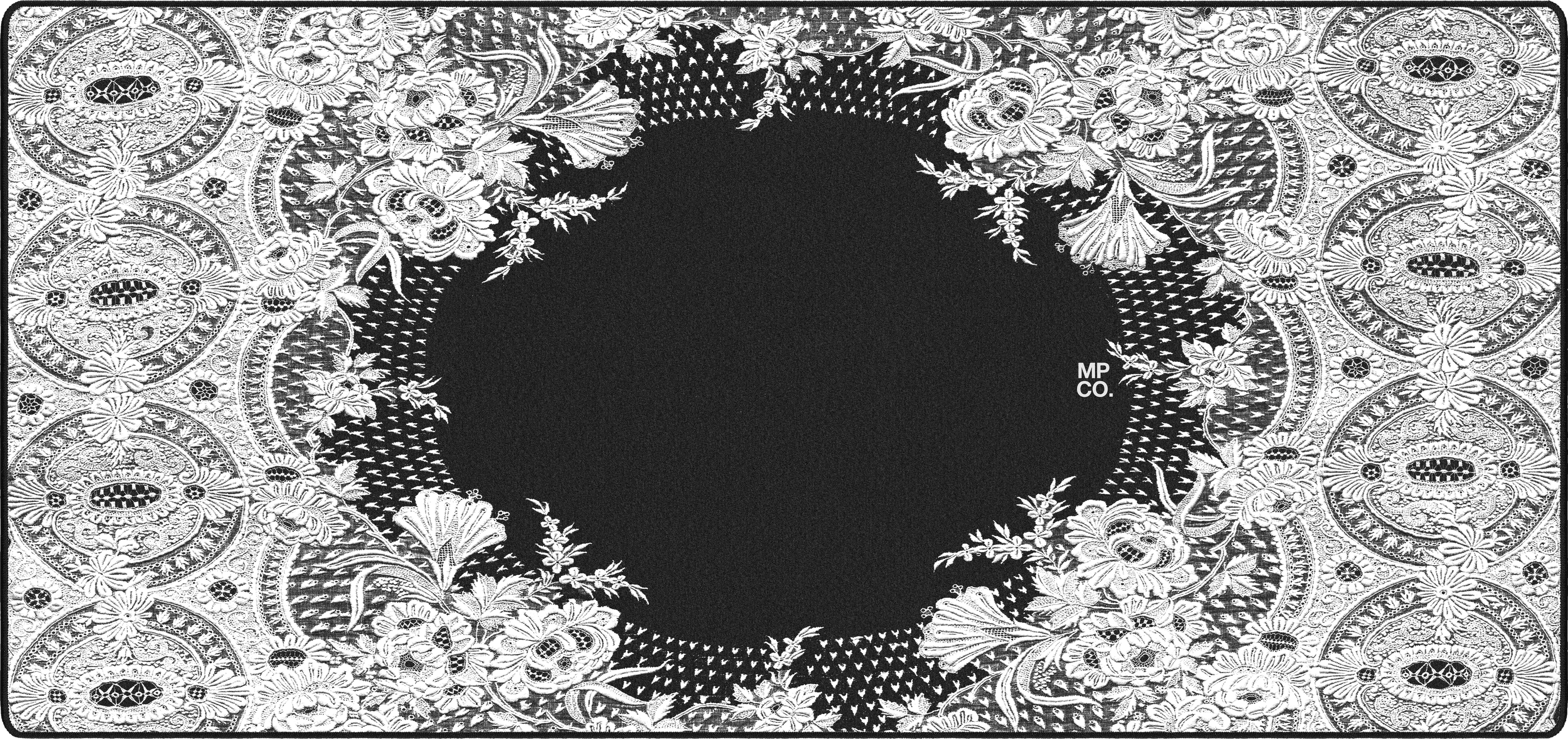 Floral Lace flace-wht-lrg mousepad