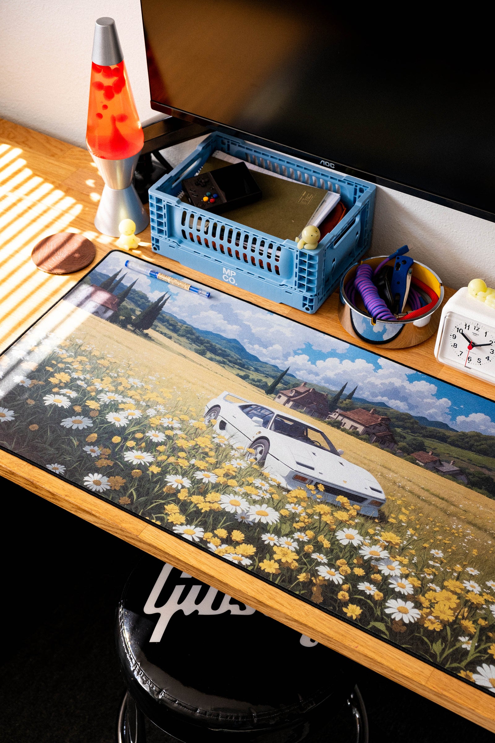 Floral Ferrari - Original desk setup