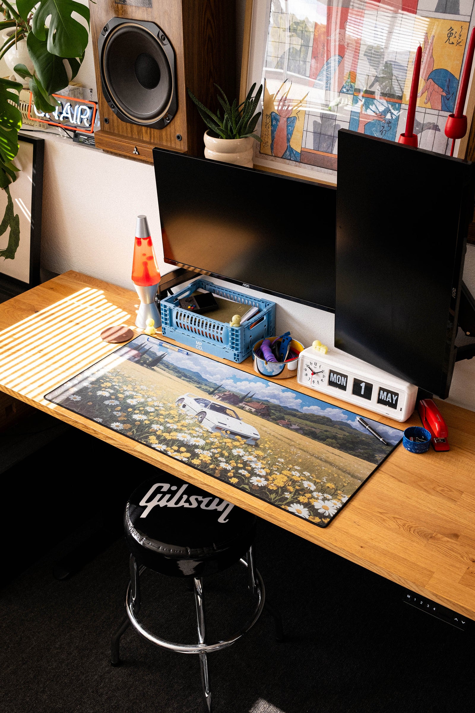 Floral Ferrari - Original desk setup