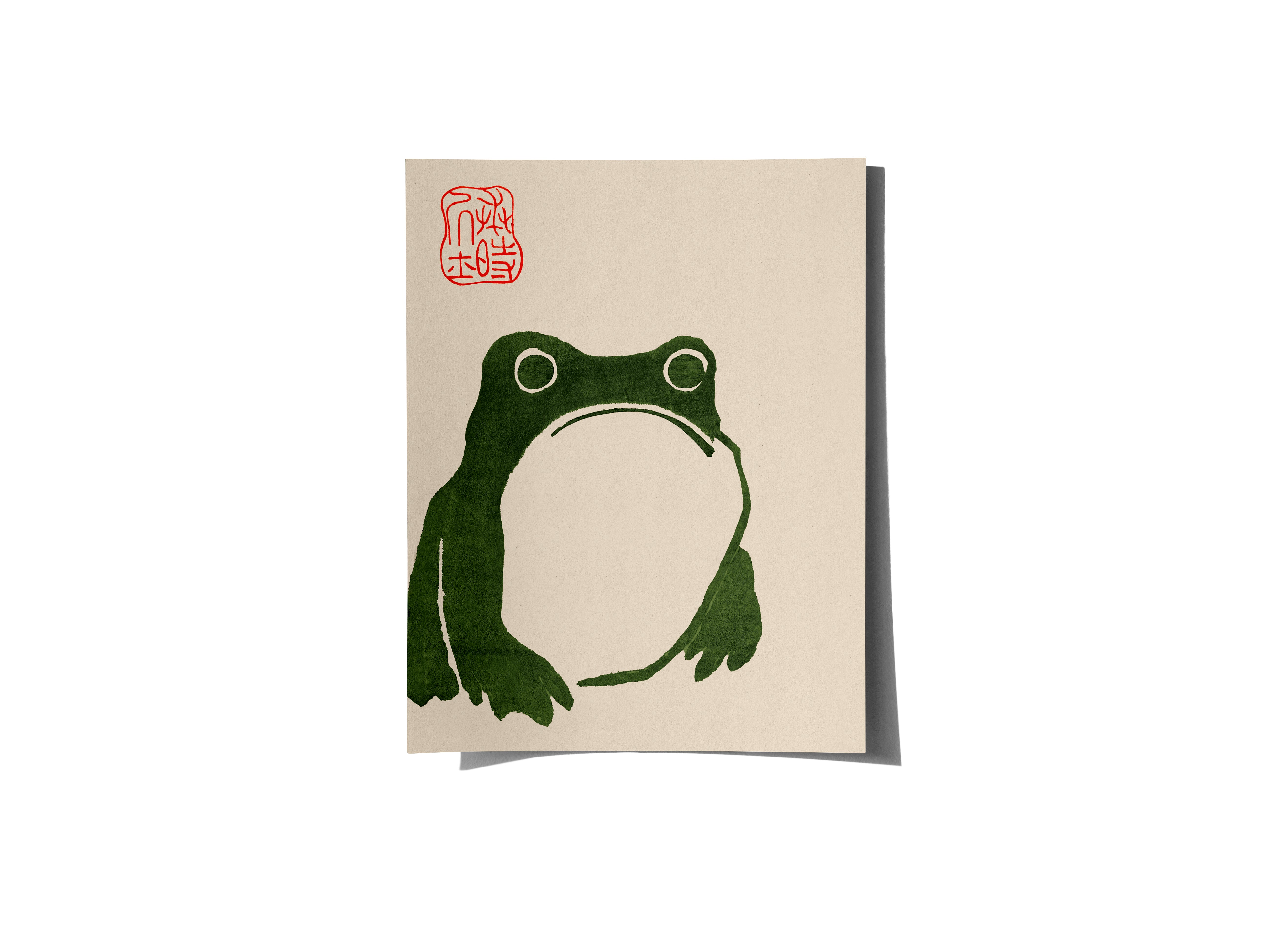 Medium Poster - Frogs, by Kuniyoshi Utagawa
