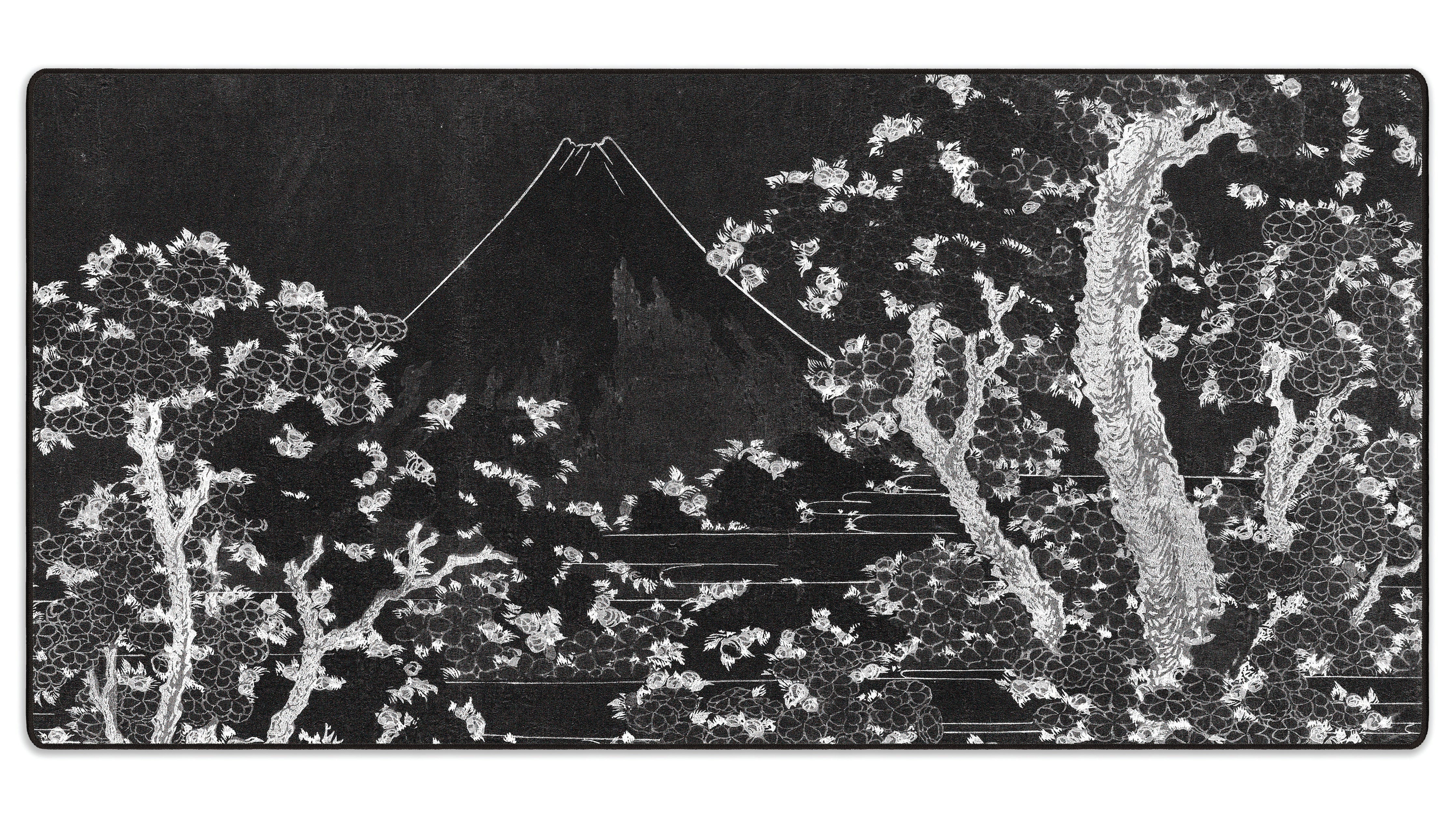 Mount Fuji with Cherry Trees in Bloom - The Mousepad Company